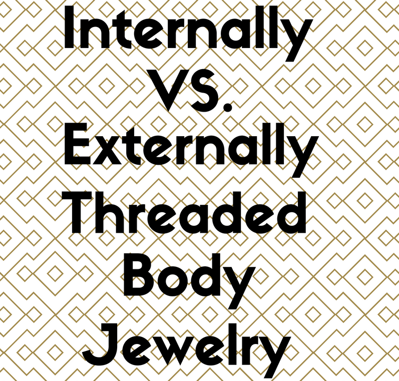 Externally threaded body on sale jewelry