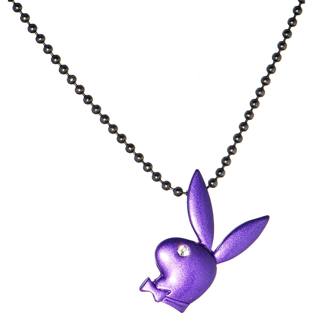 Hand beaded Playboy bunny necklace hot p popular