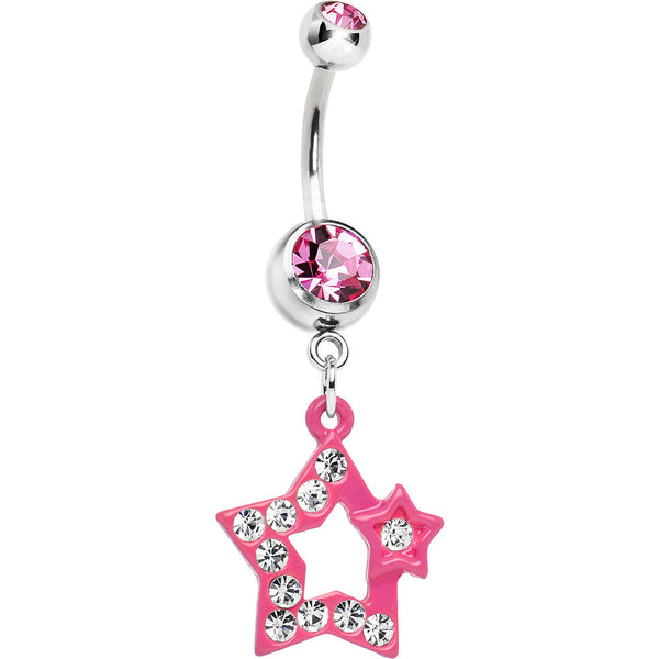 Body Candy White Shining Orb Belly Button Ring