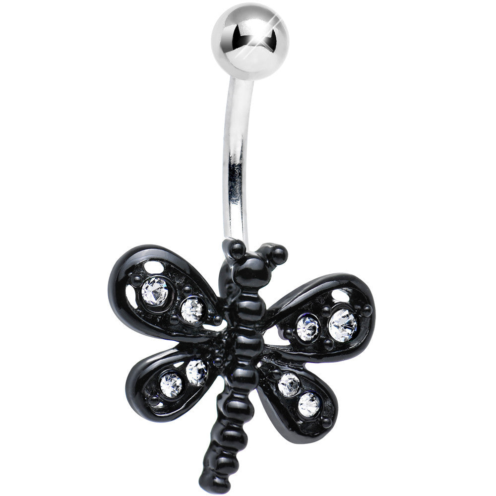 Shops dragonfly belly ring