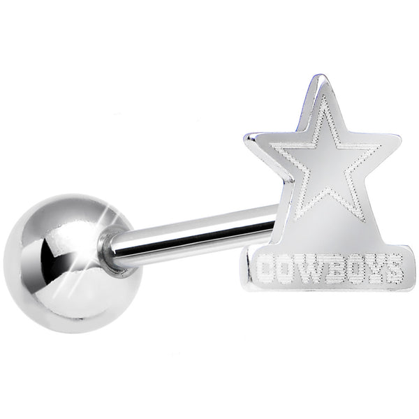 Officially Licensed NFL Cut Out Dallas Cowboys Tongue Ring Barbell –  BodyCandy