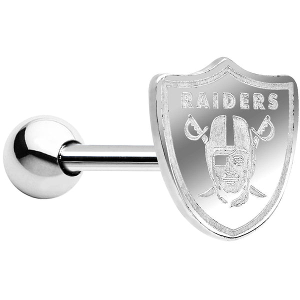 Officially Licensed Oakland Raiders Barbell Tongue Ring – BodyCandy