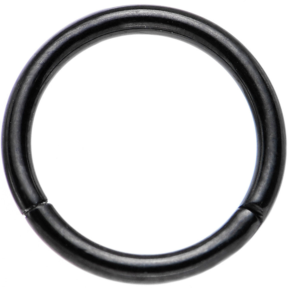 Hinged Gauge Black 16 Segment Ring 5/16 PVD