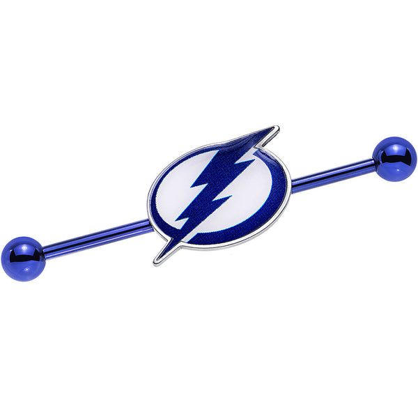 Licensed NHL Blue Anodized St Louis Blues Industrial Barbell 38mm