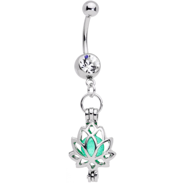 Body Candy White Shining Orb Belly Button Ring