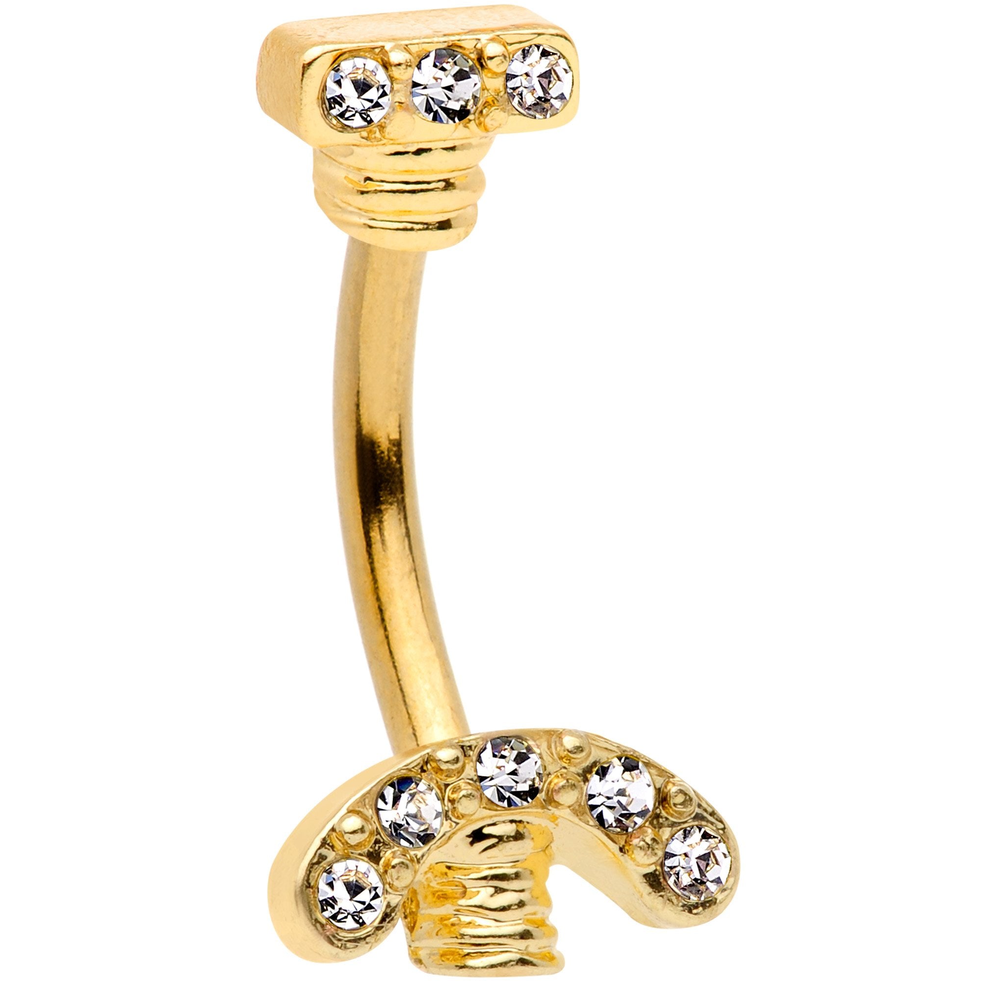 10k 2024 gold belly ring