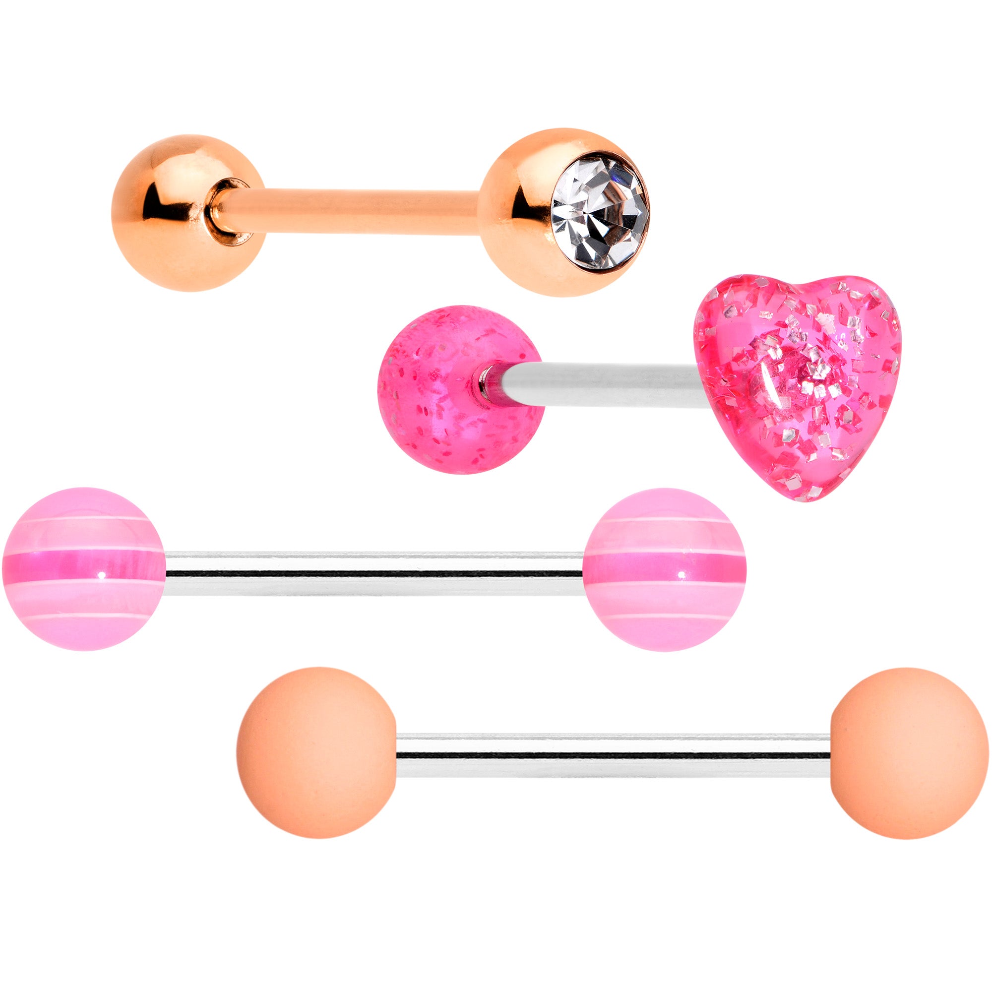 Rose store tongue ring