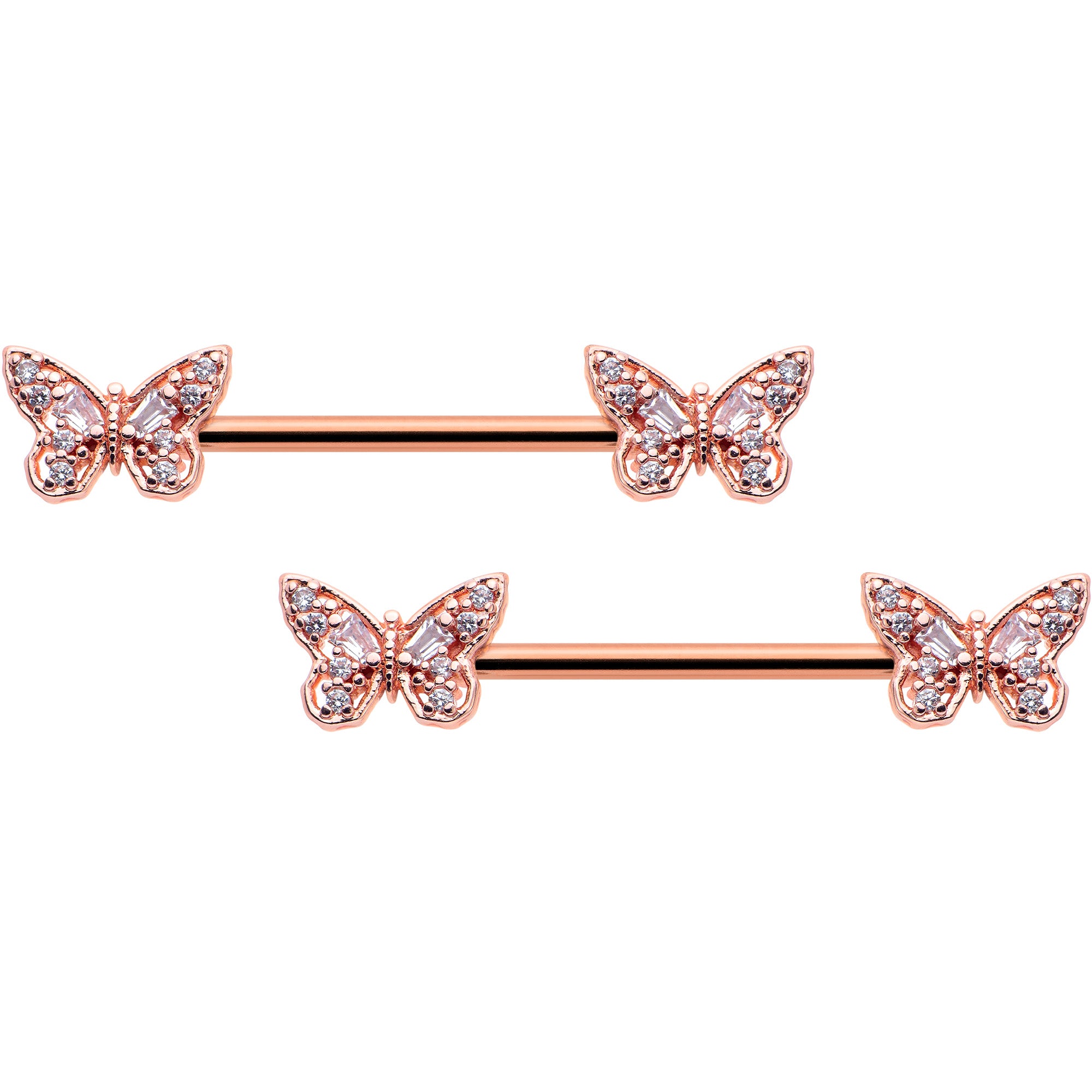 Butterfly Nipple Rings Body Piercing Jewelry - YoniDa'Punani