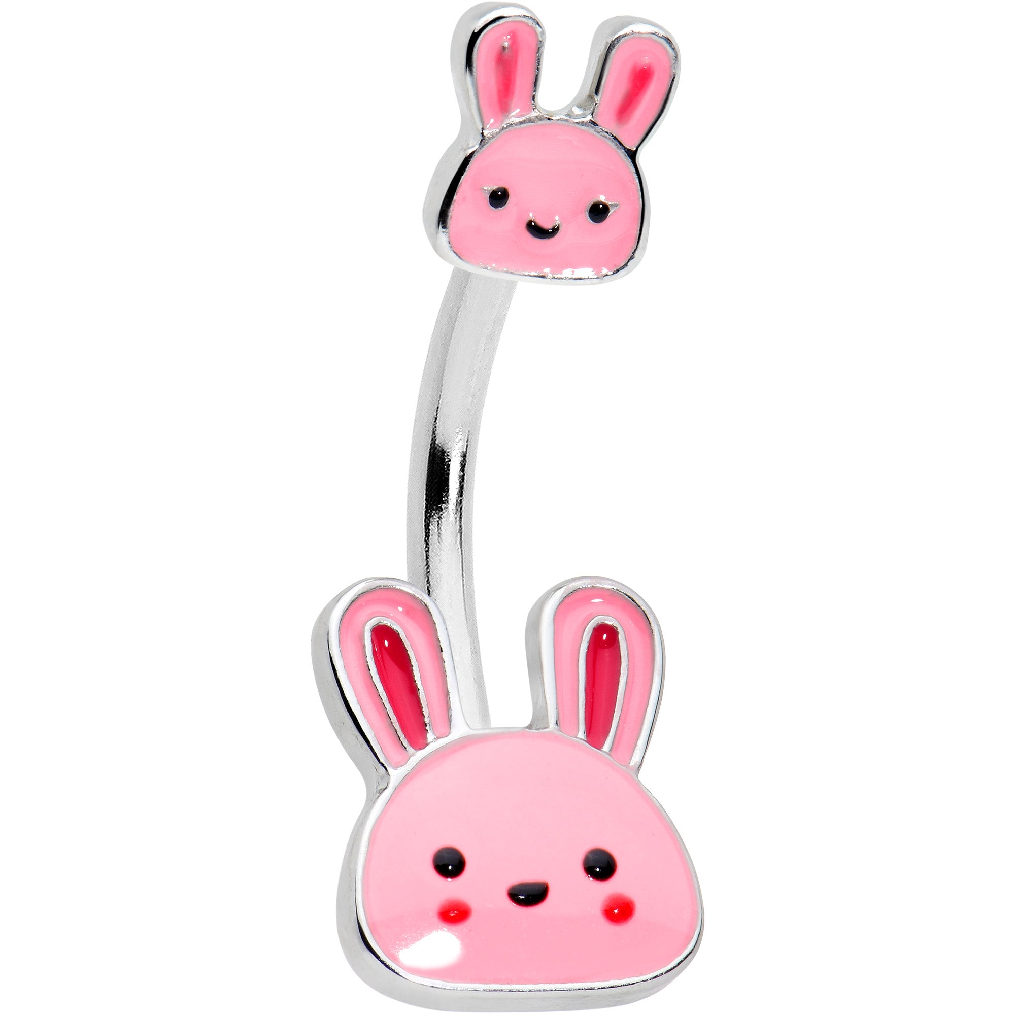 Kawaii Cutie Easter Bunny Double Mount Belly Ring