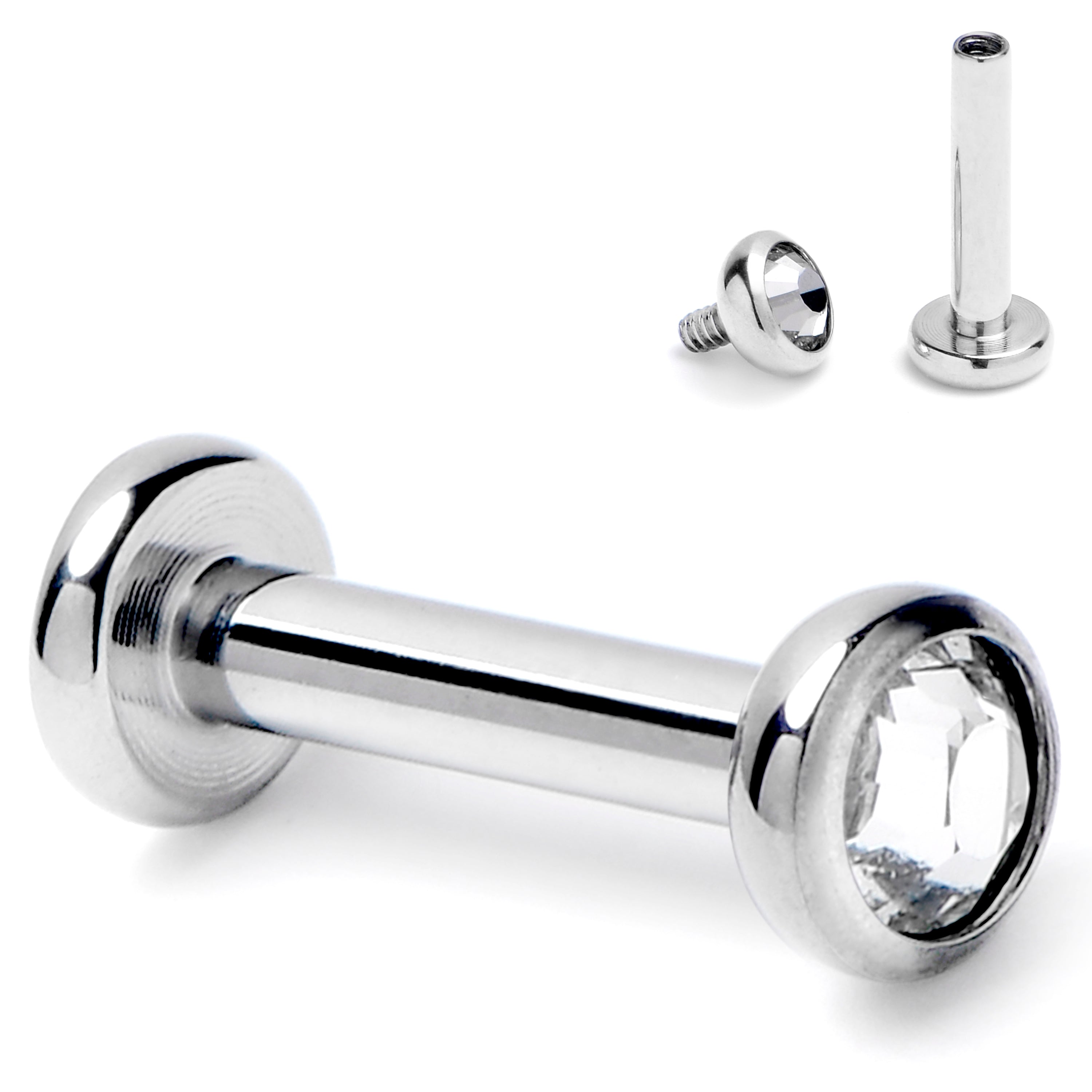 Internally on sale threaded labret