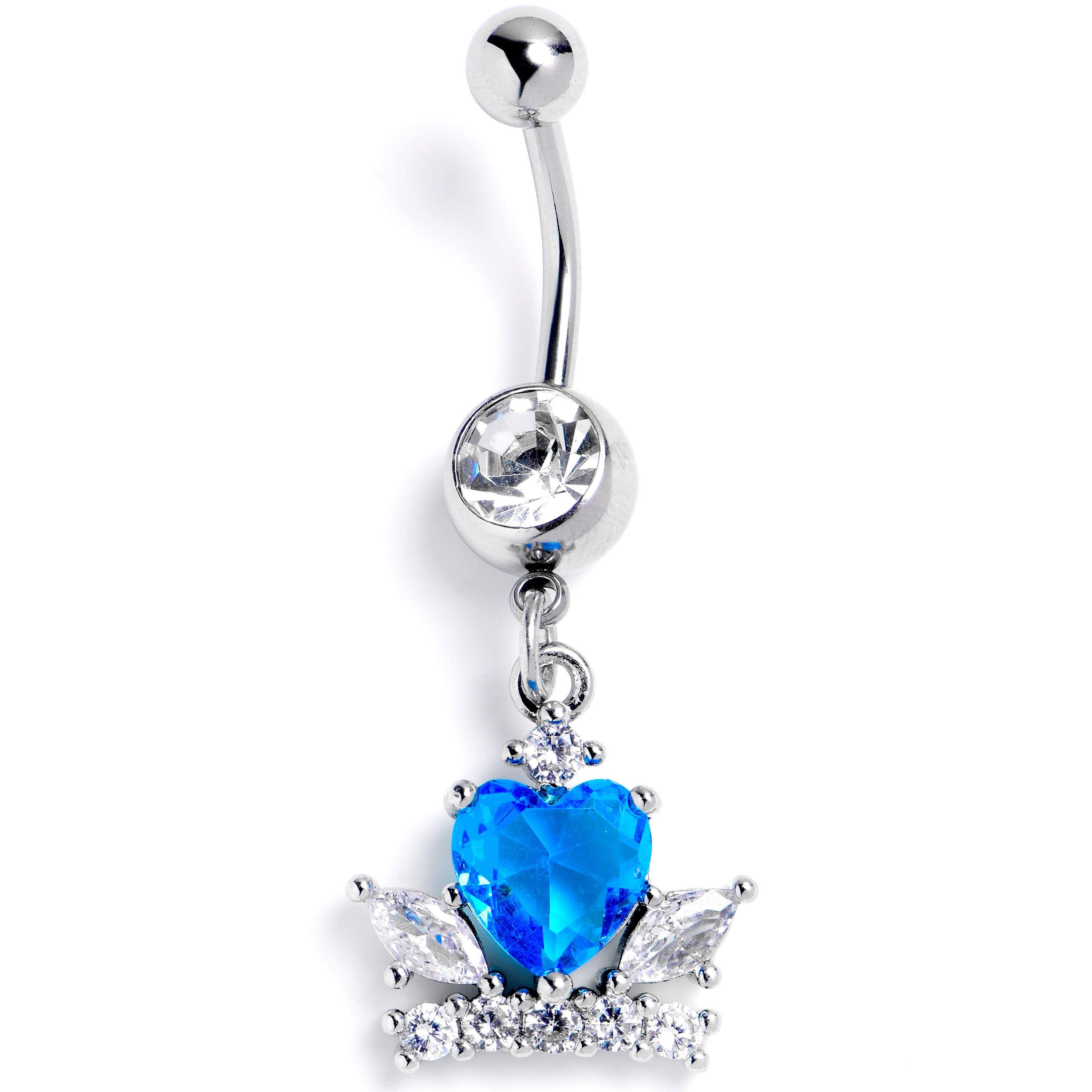 Clear hot sale belly ring