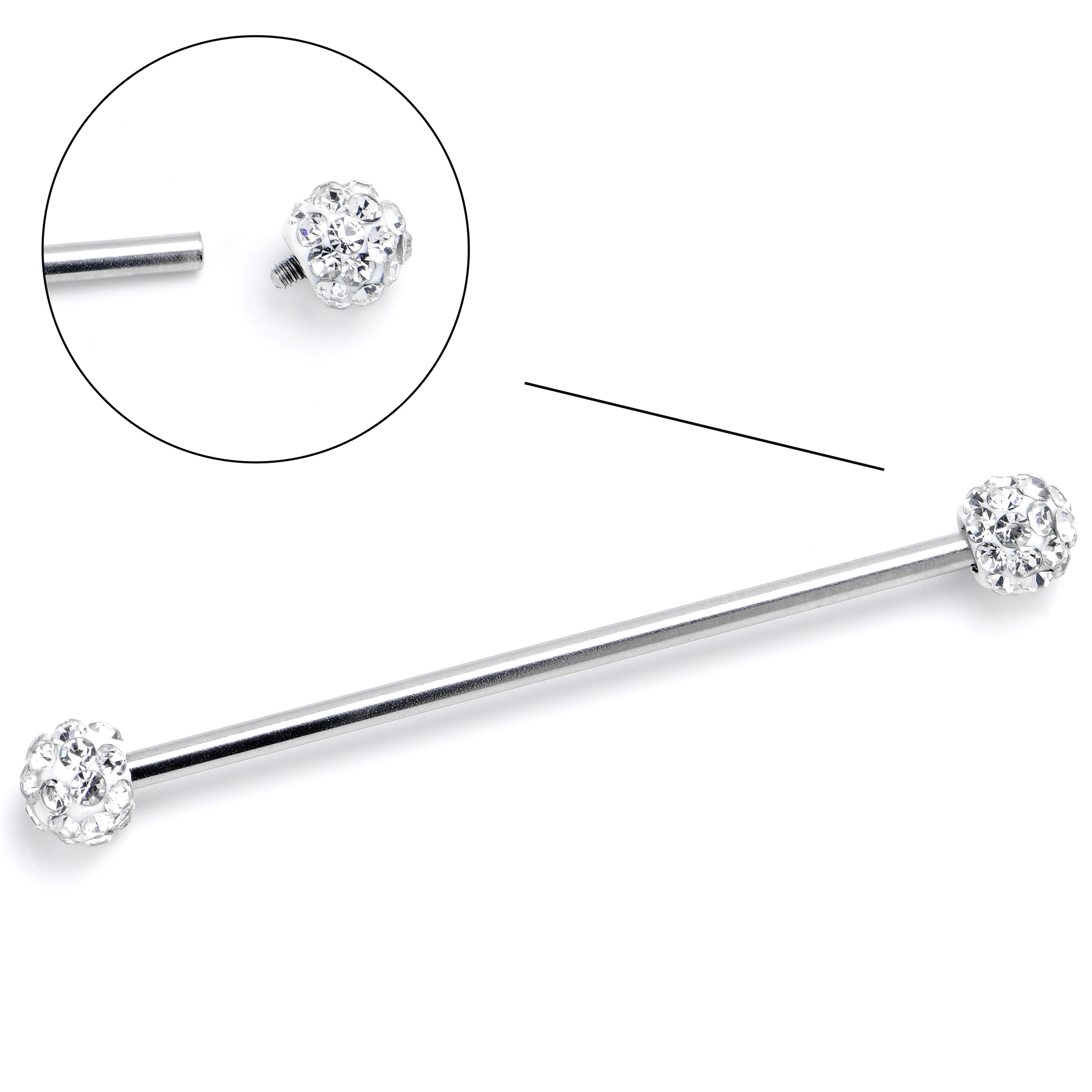 Clear 2025 industrial barbell