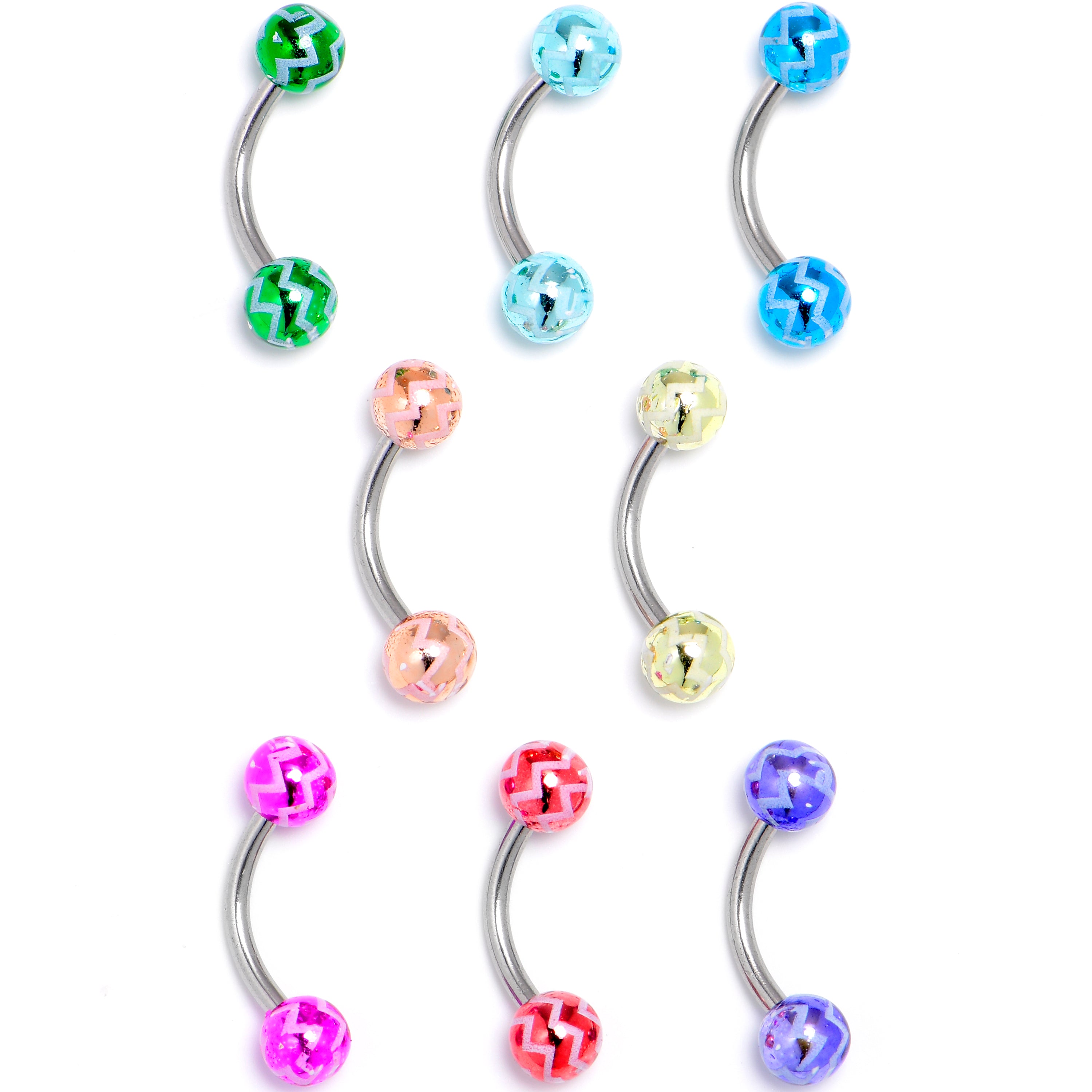 Curved on sale tongue rings