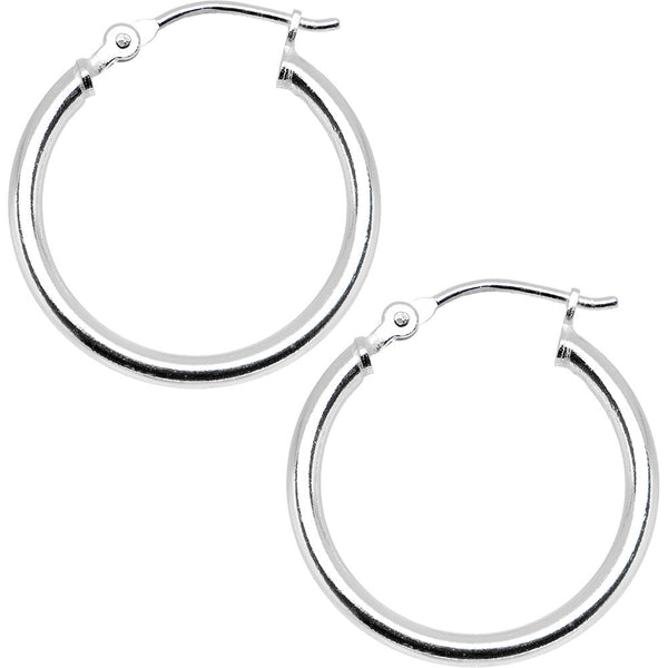 Ear Cuff with Hoops Attached for a Double Pierced Look .925 Sterling Silver  Small Hoop Earrings