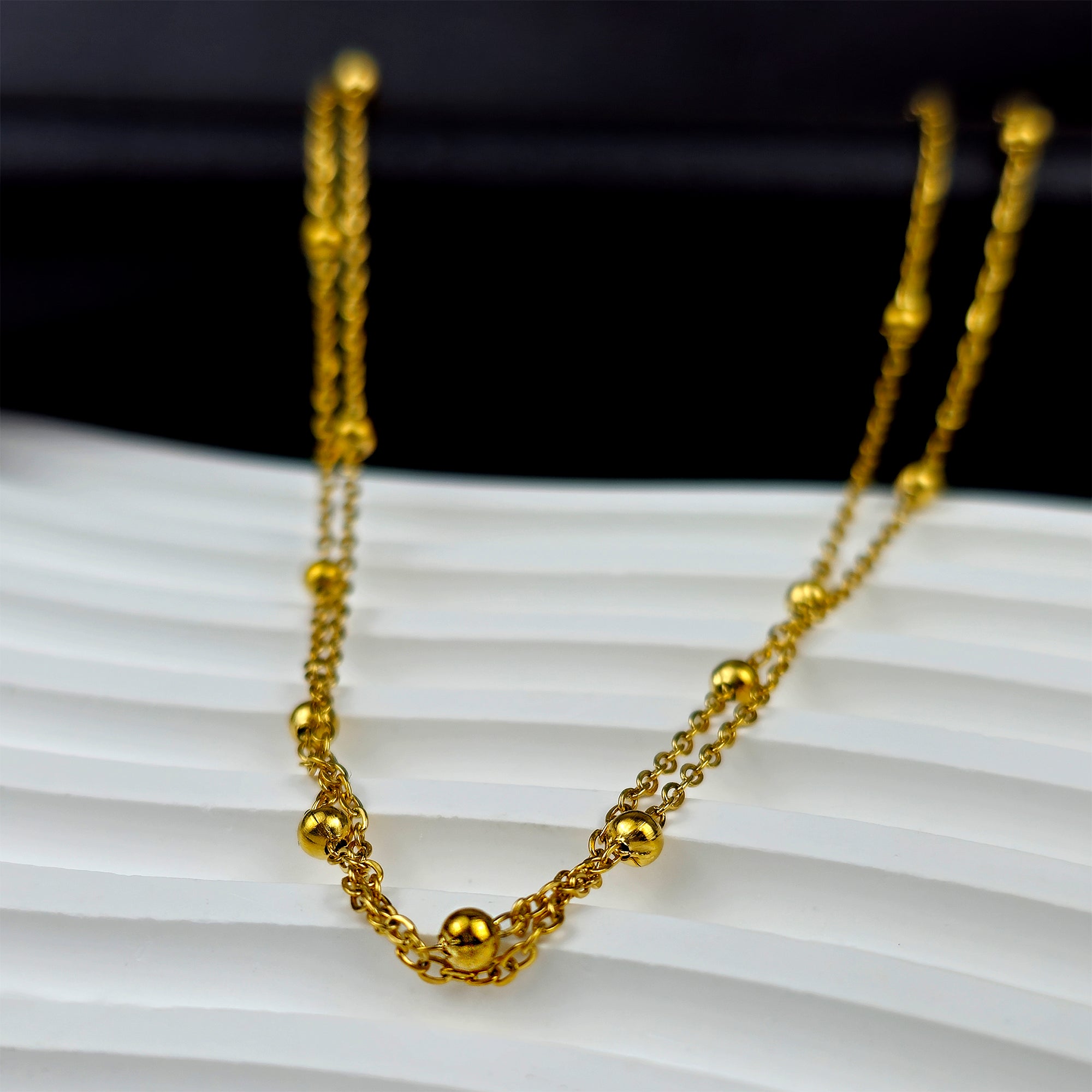 Pearl Gold Chain Necklace | Pearl Martini Chain | Parken Jewelry 19