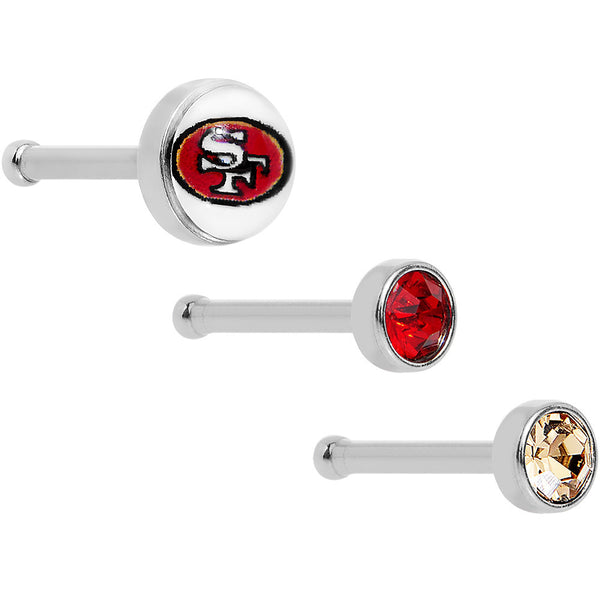 SAN FRANCISCO 49ERS Crystal Earrings 