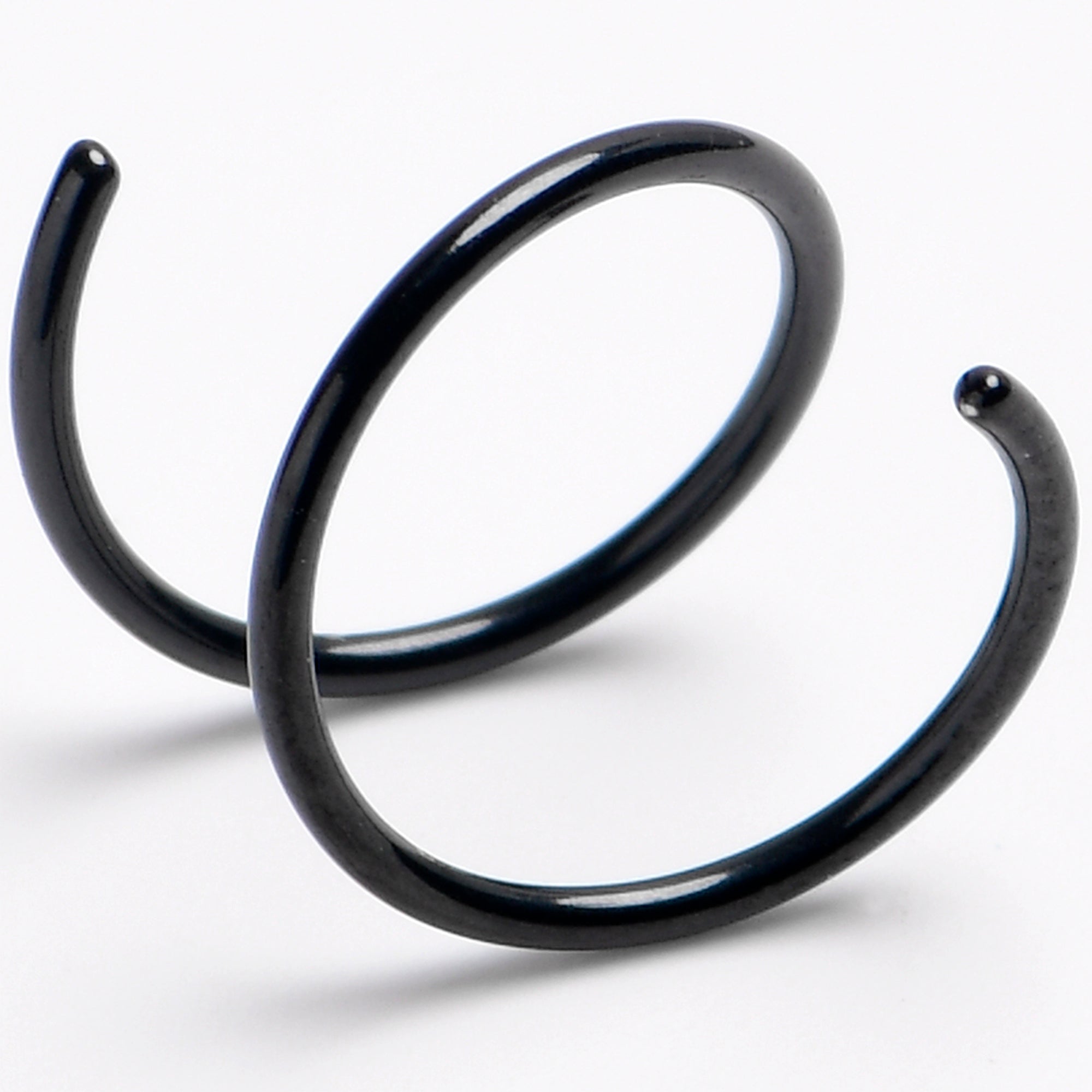 Spiral Nose Rings Double Hoop 20 Gauge