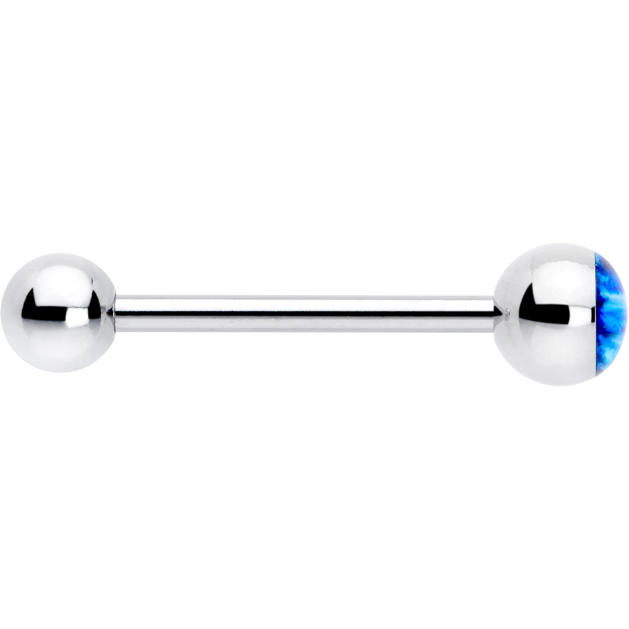 Blue Eye Design Barbell Tongue Ring with Stainless Steel Bar