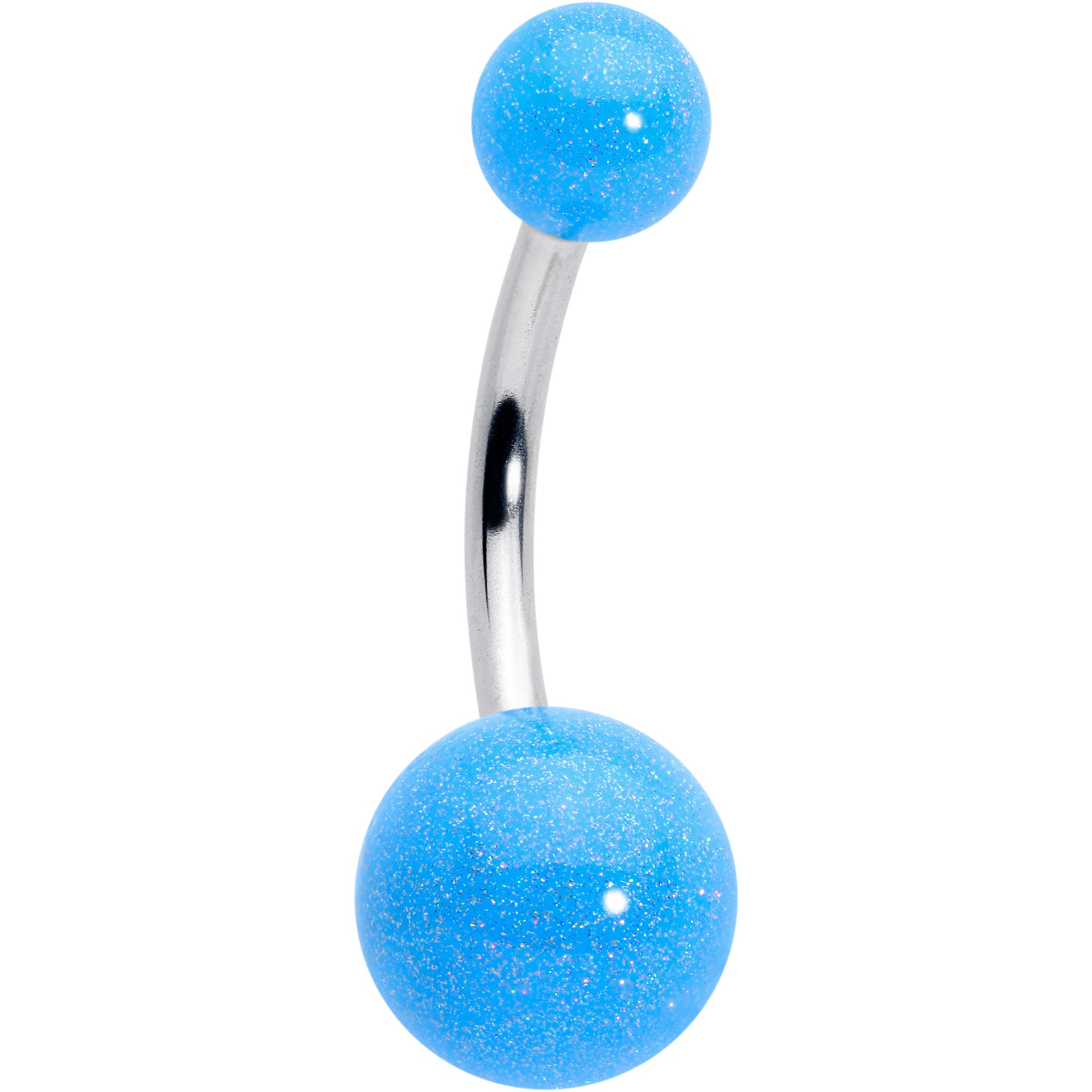 Pastel Shimmer Blue Ends Belly Ring