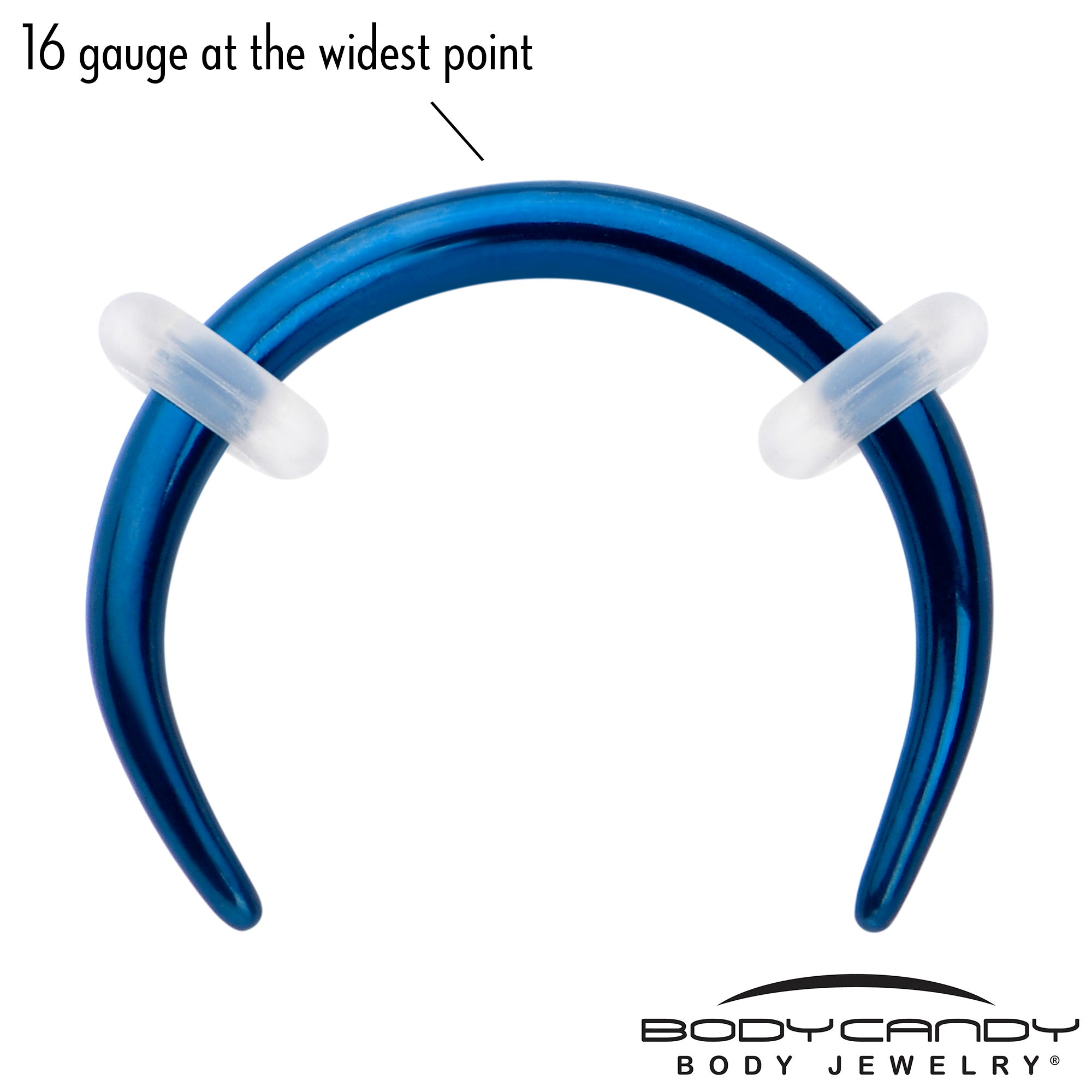 16 Gauge 5/16 Blue Pincher Crescent Taper