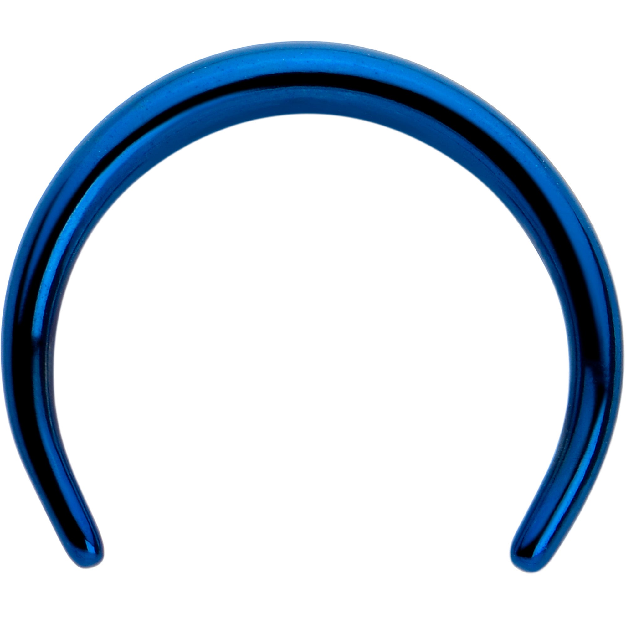 14 Gauge 3/8 Blue Pincher Crescent Taper