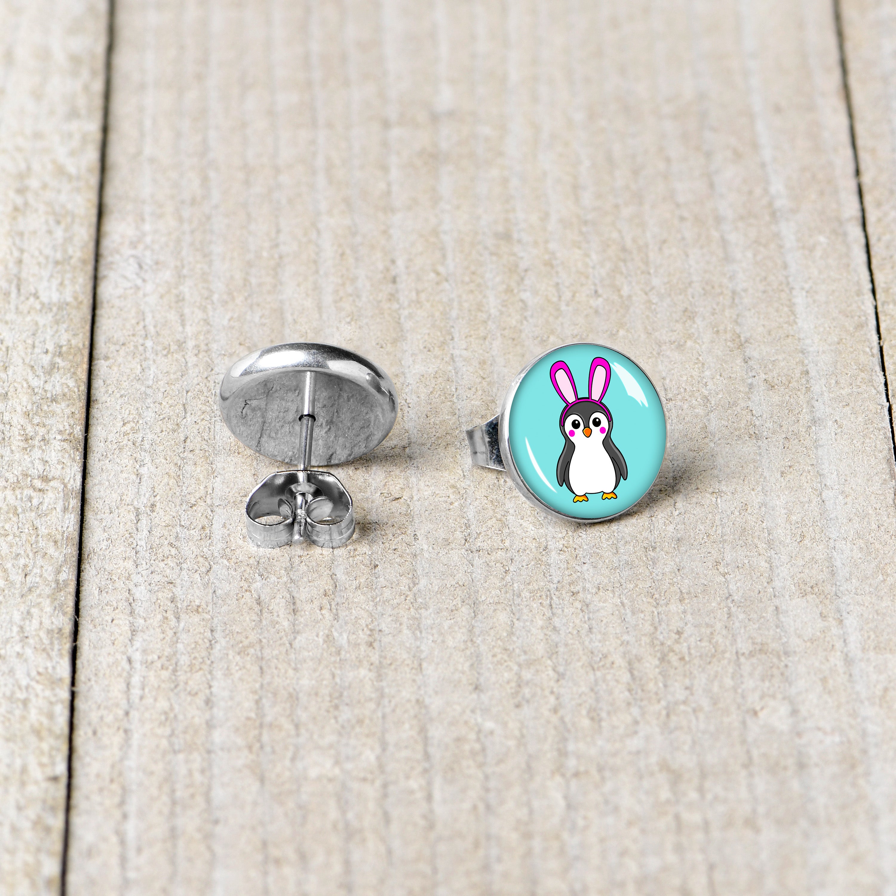 Bunny Penguin Stud Earrings