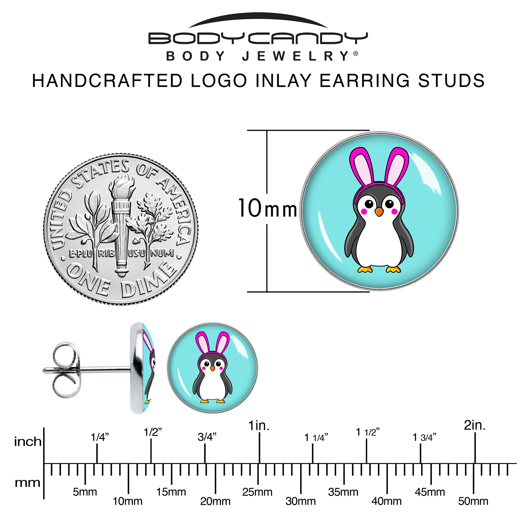 Bunny Penguin Stud Earrings