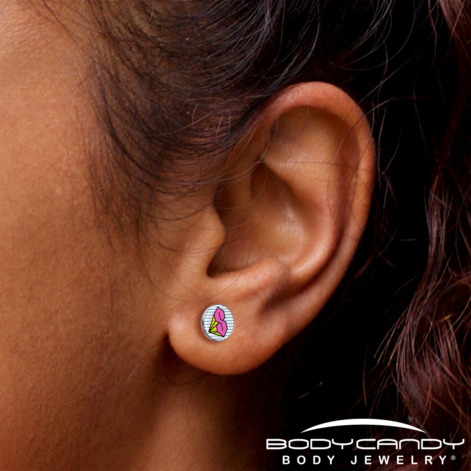 Hot Pink Cool S Stud Earrings