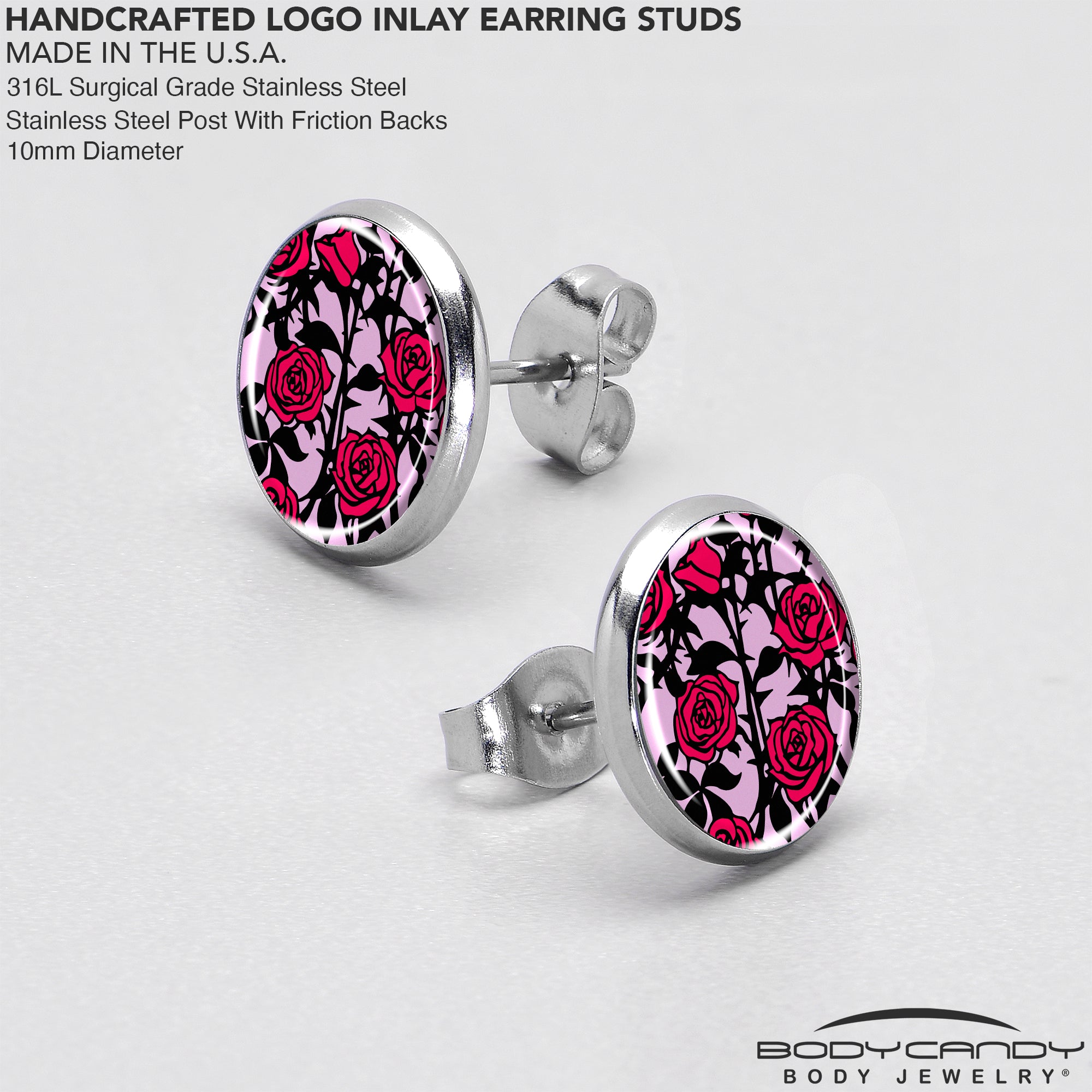 Blossom Creation Floral Love of Roses Stud Earrings