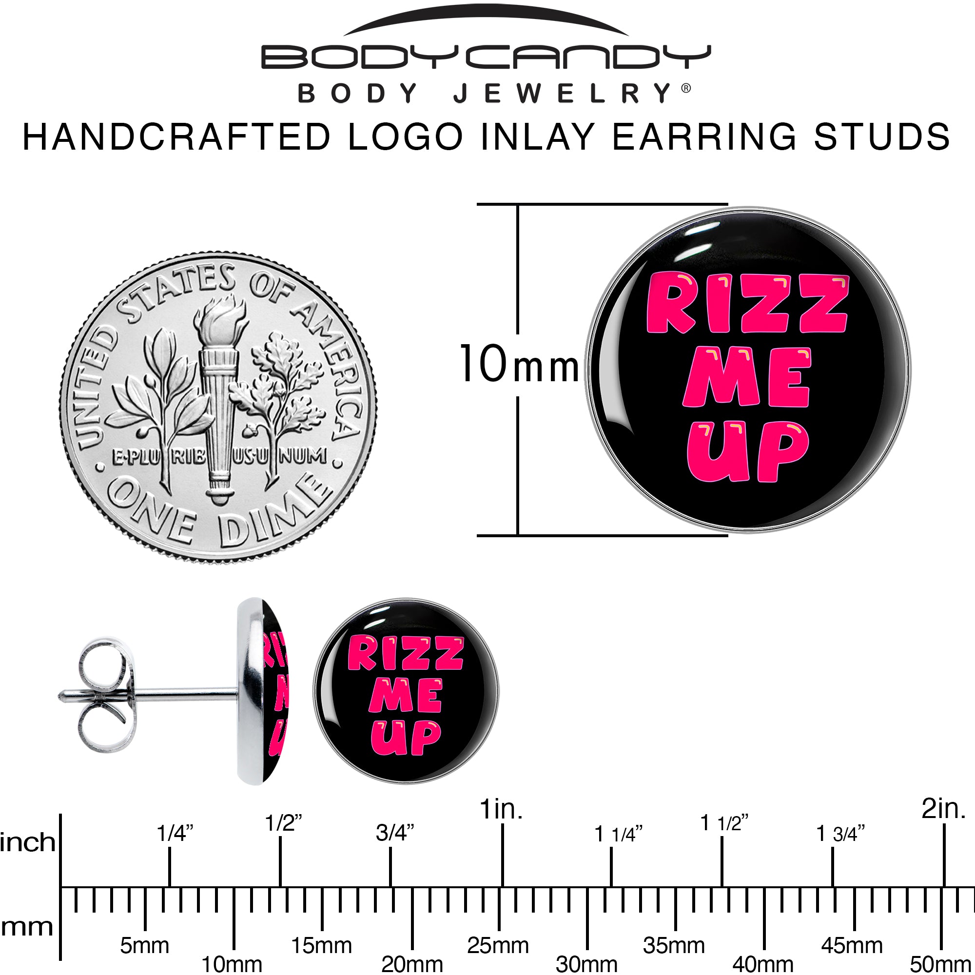 RIZZ ME UP Stud Earrings