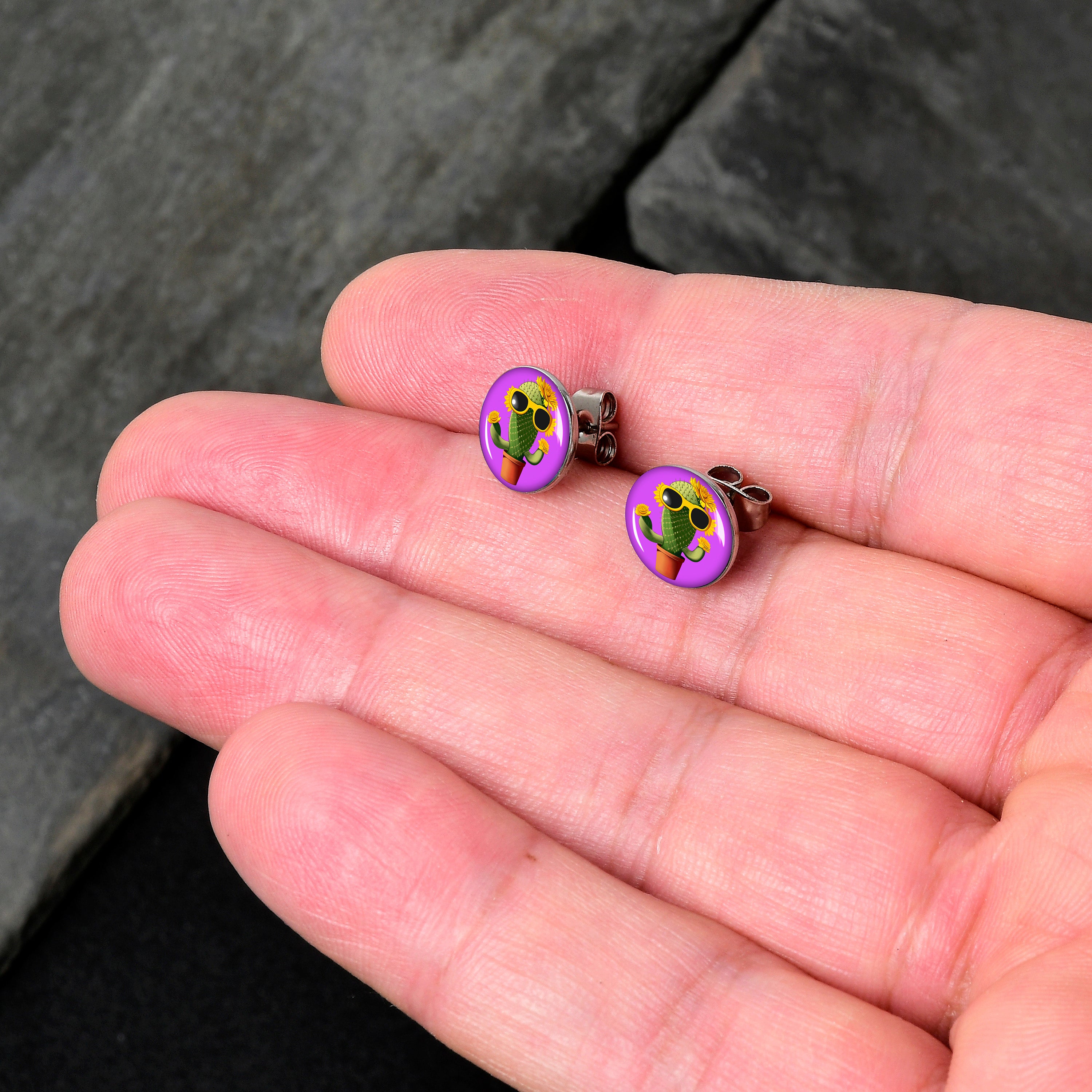 Cactus hot sale stud earrings