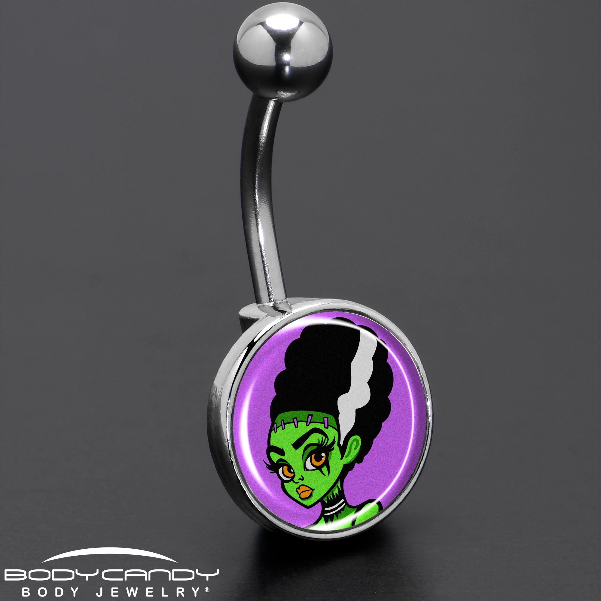 Bride of Frankenstein Belly Ring Made in USA