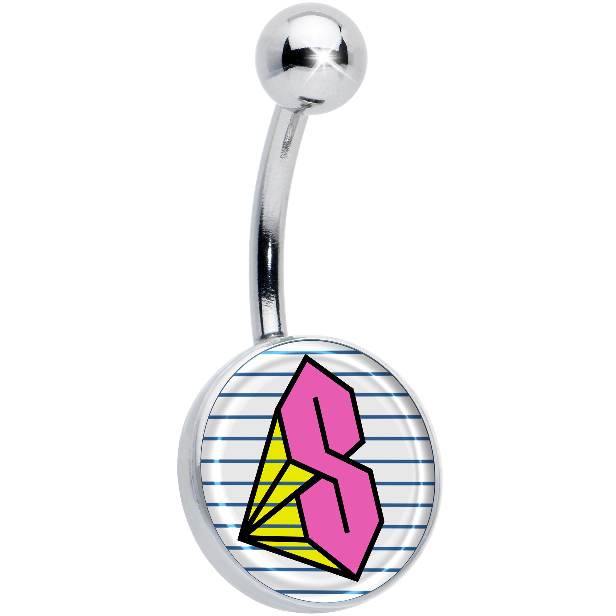 Hot Pink Cool S Belly Ring