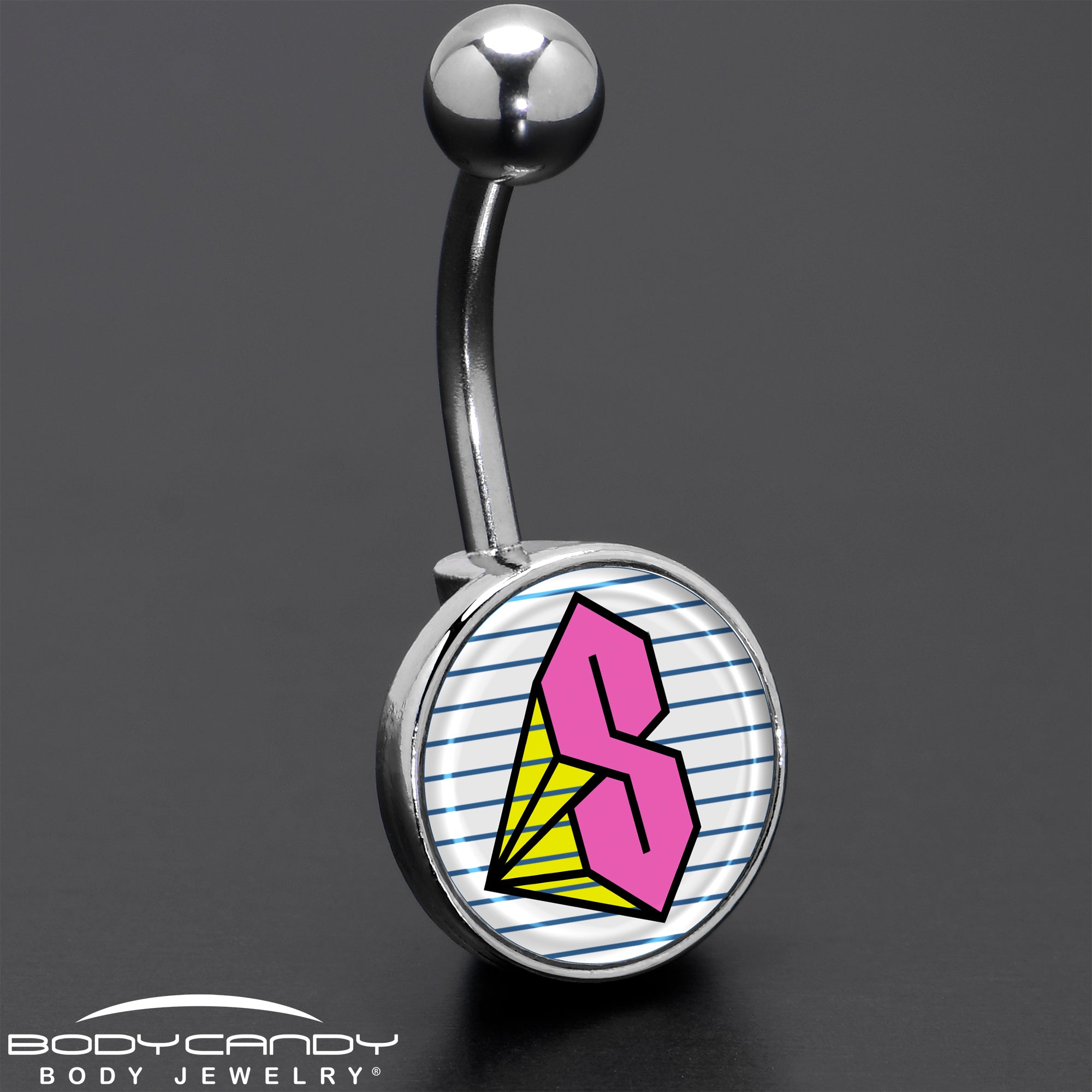 Hot Pink Cool S Belly Ring