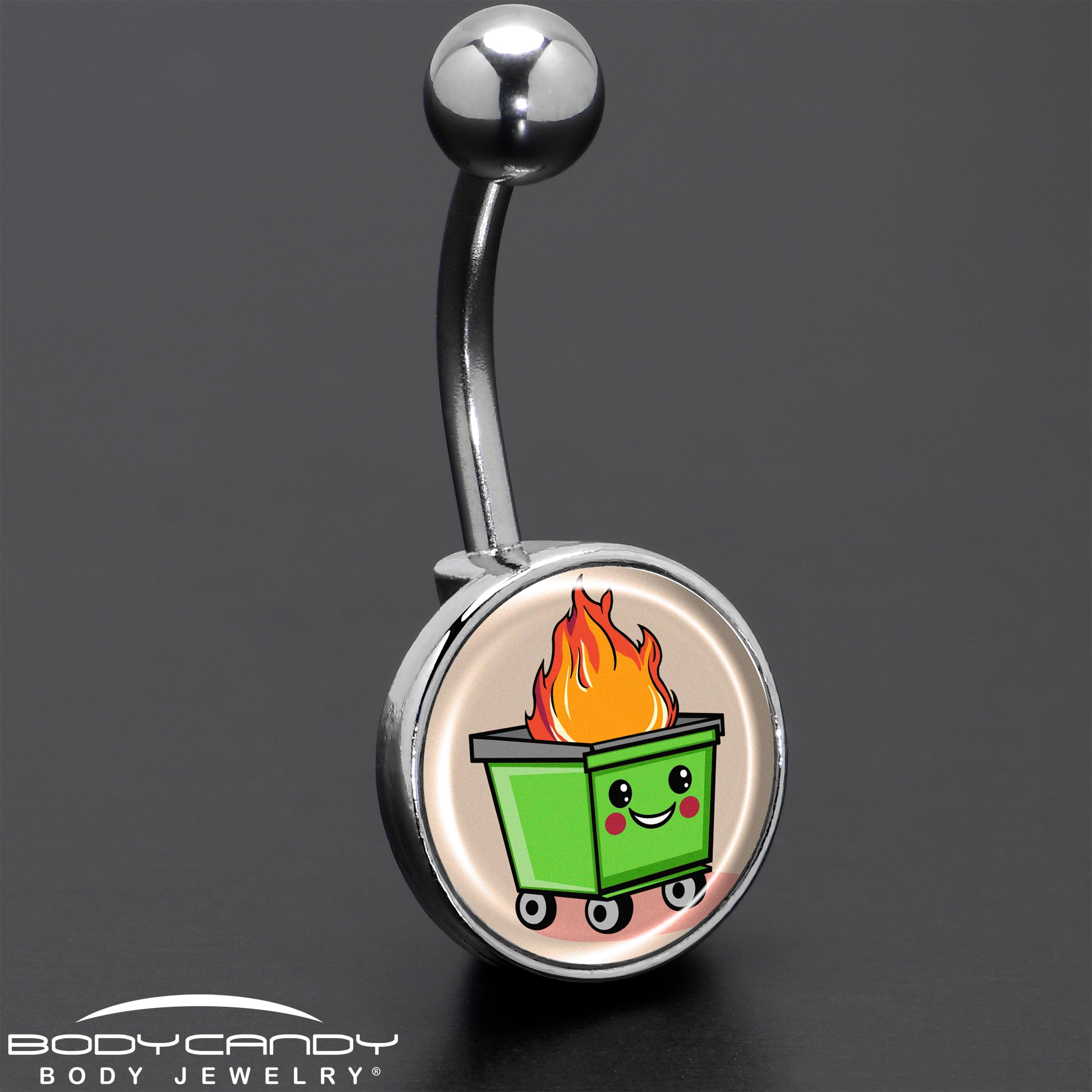 Dumpster Fire Belly Ring Made in USA