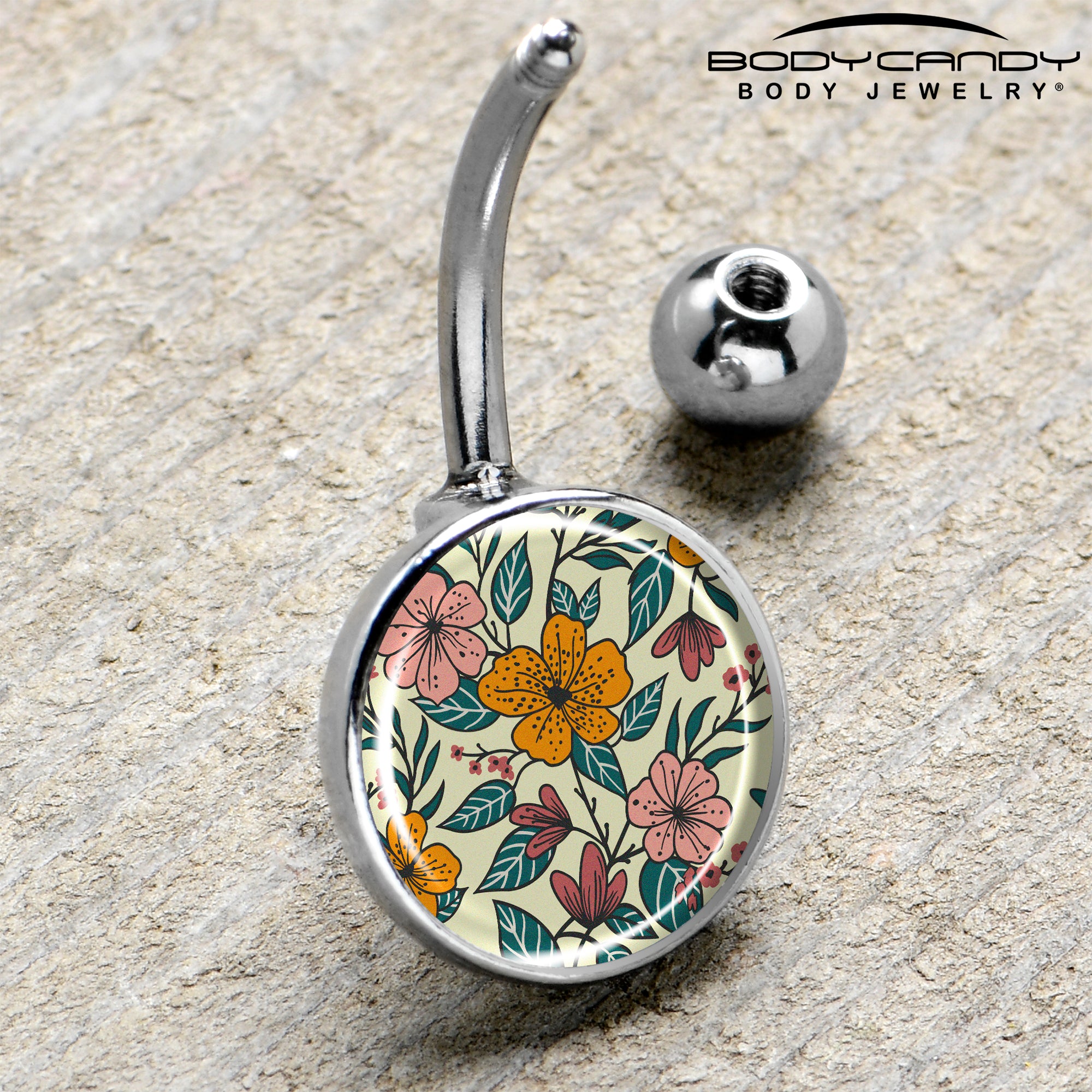 Blossom Creation Wildflower Flowers Belly Ring