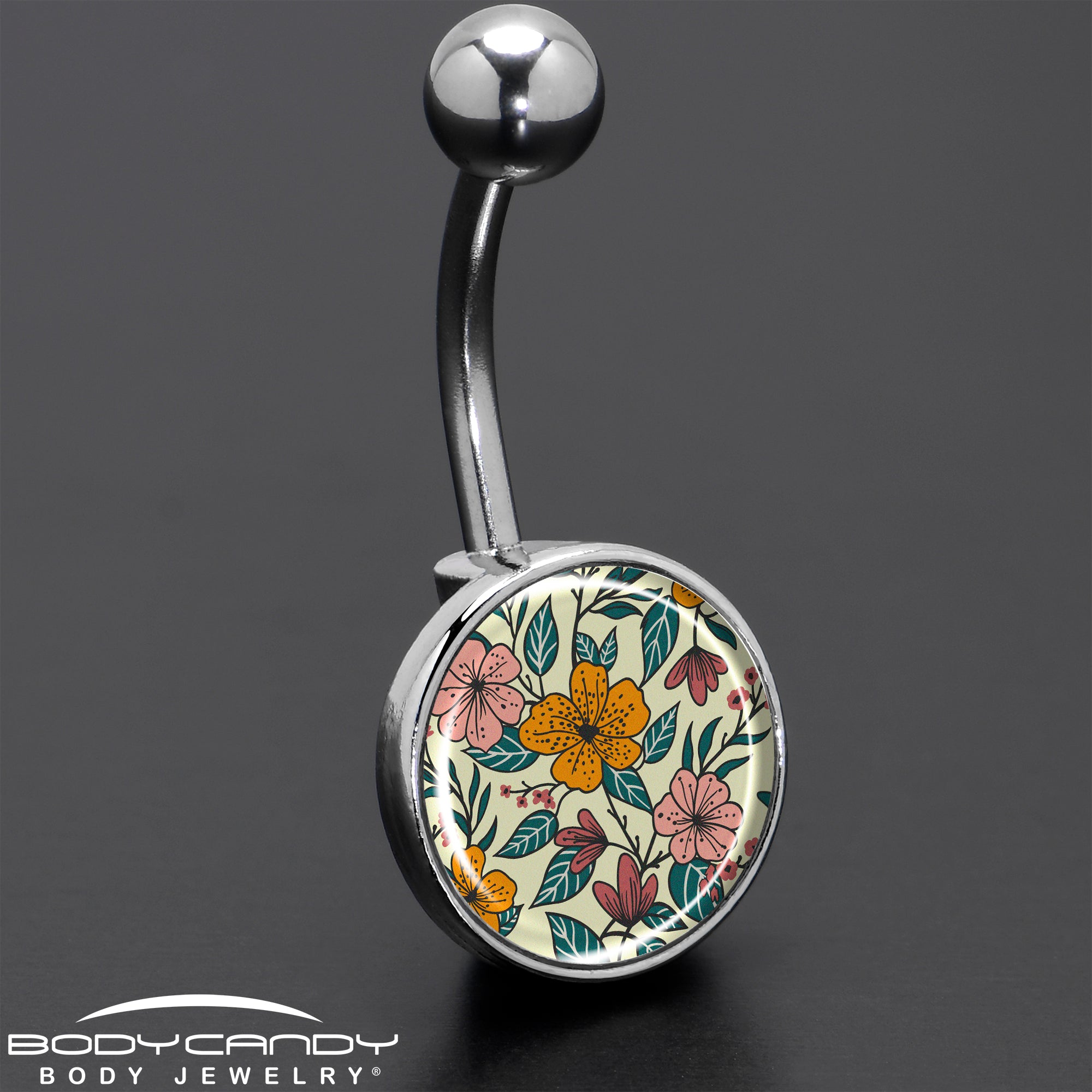 Blossom Creation Wildflower Flowers Belly Ring