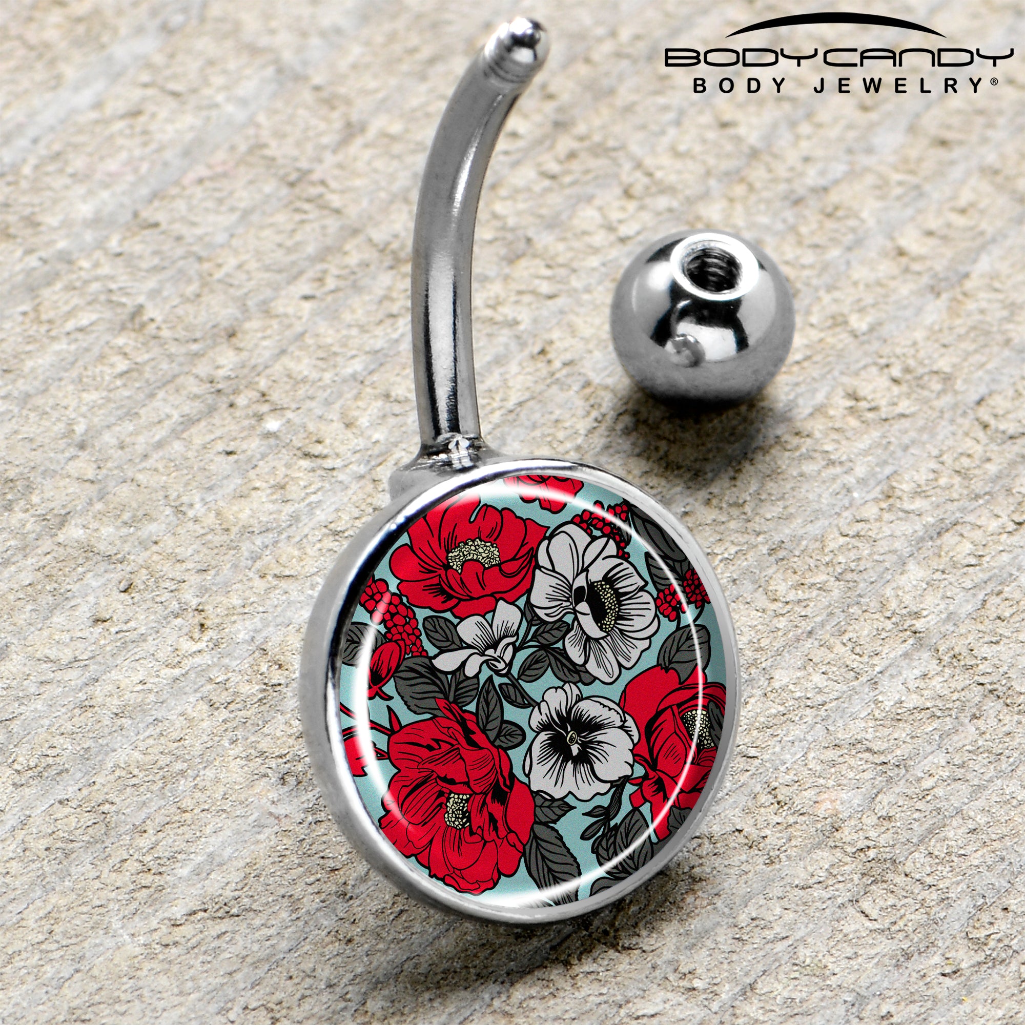 Blossom Creation Vibrant Bloom of Flowers Belly Ring