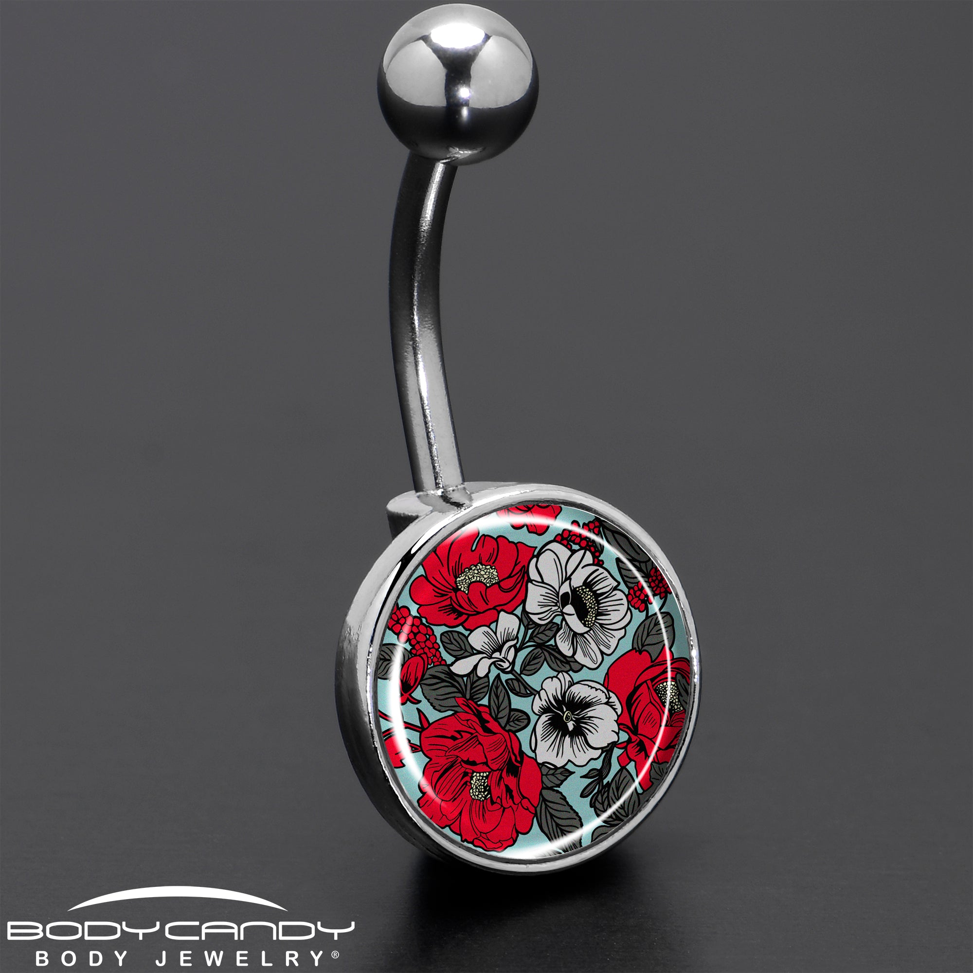 Blossom Creation Vibrant Bloom of Flowers Belly Ring