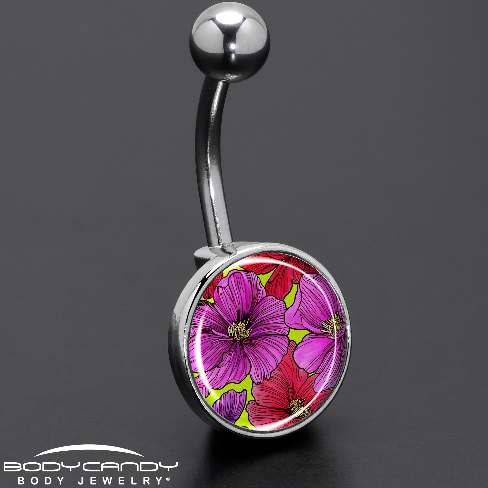 Blossom Creation Tropical Floral Flowers Belly Ring