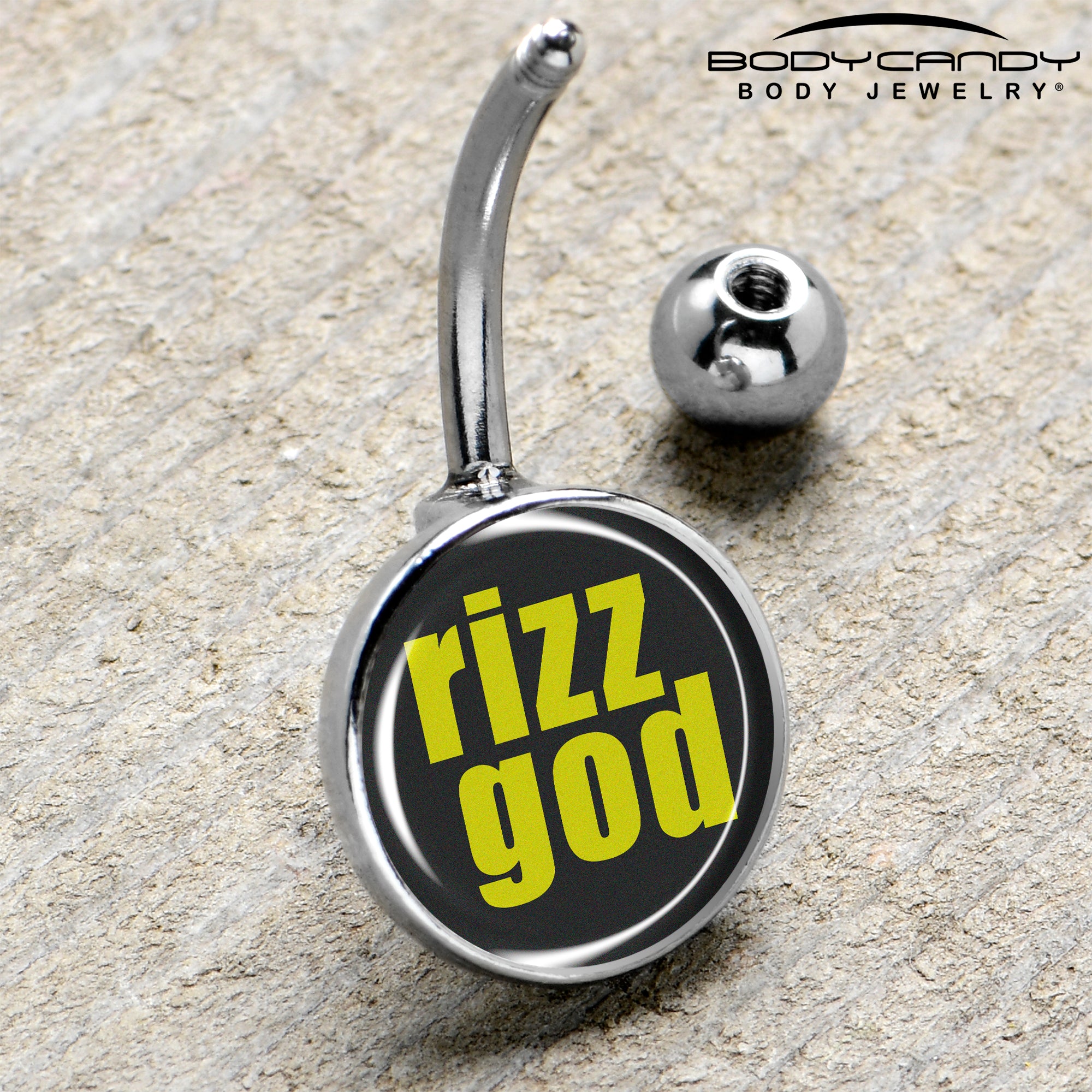 RIZZ GOD Belly Ring