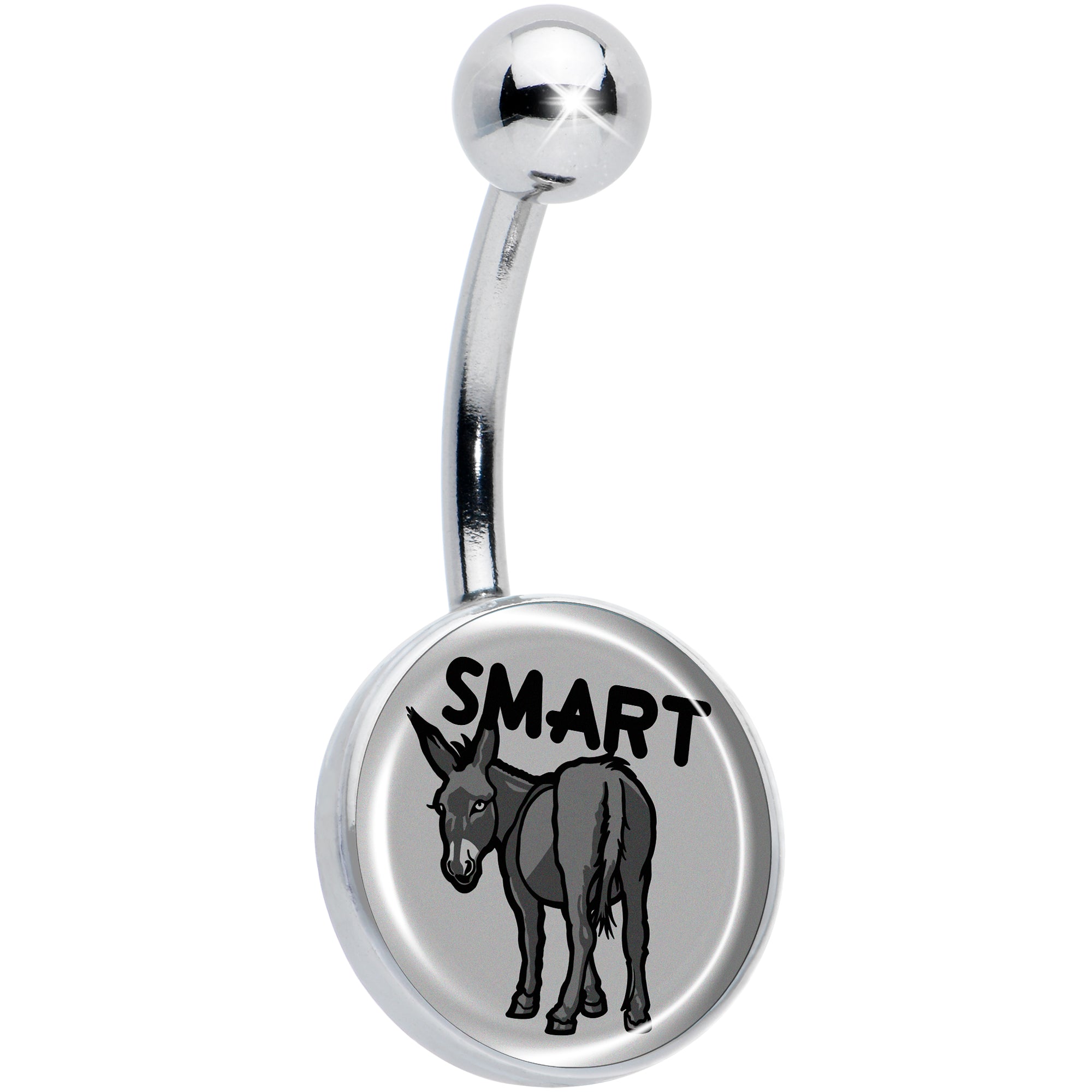 Donkey Smart Ass Belly Ring