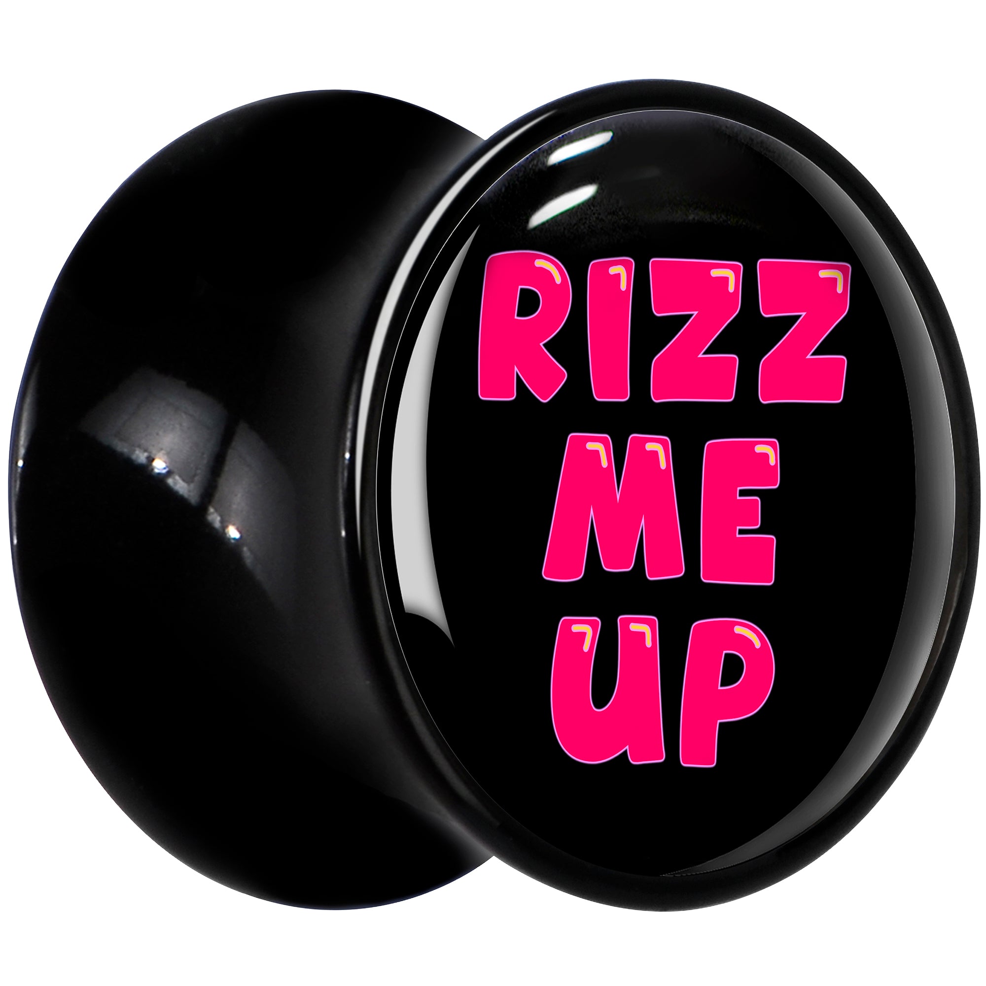 RIZZ ME UP Black Acrylic Saddle Plug Set