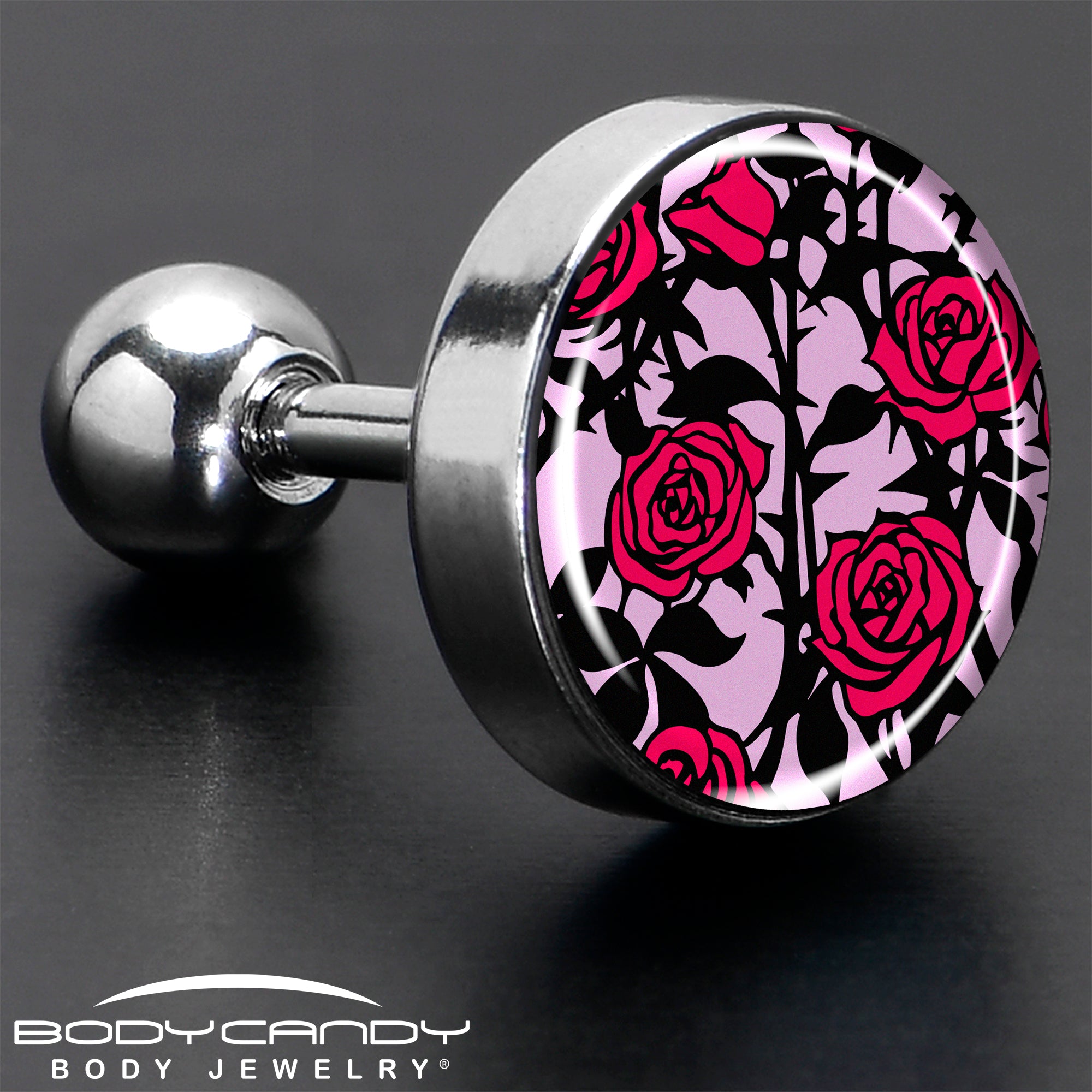 16 Gauge 1/4 Blossom Creation Floral Love of Roses Cartilage Earring