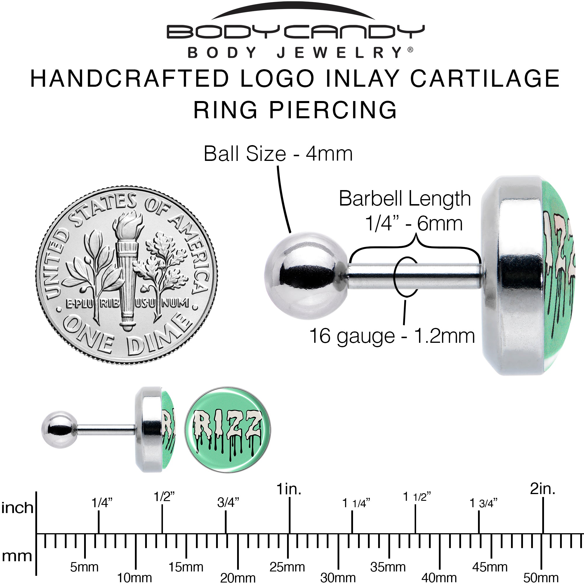 RIZZ Tragus Cartilage Earring