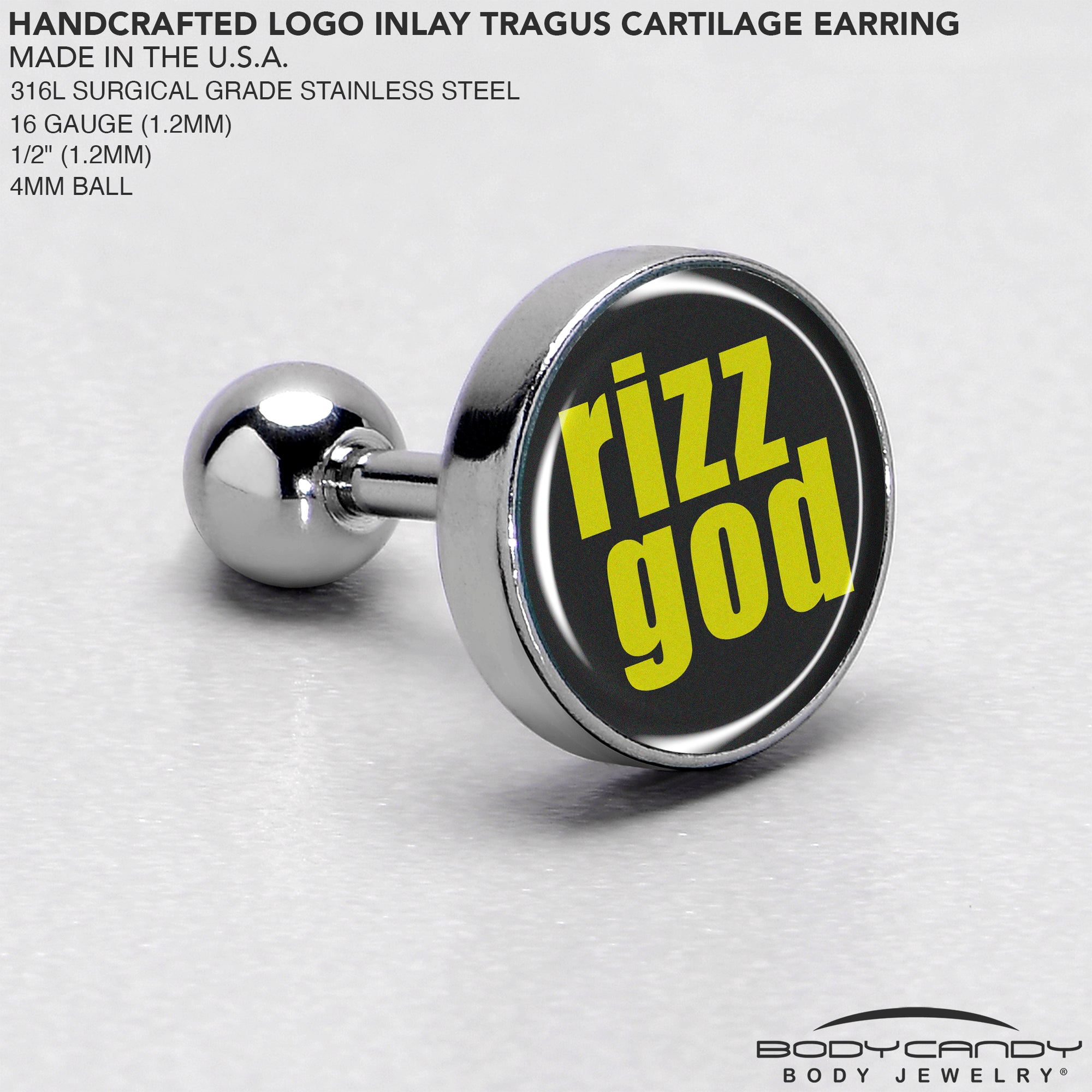 RIZZ GOD Tragus Cartilage Earring