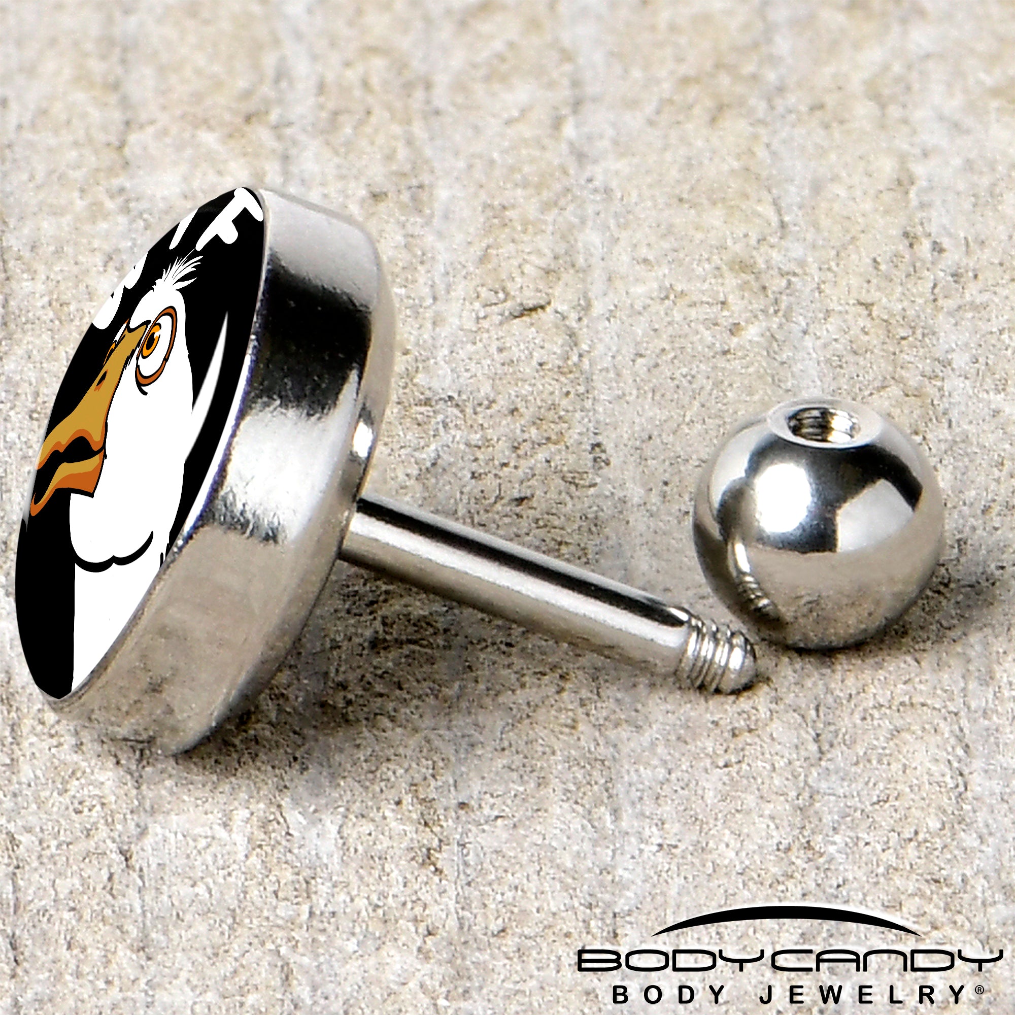 WTF Duck Tragus Earring ? 16 Gauge, 1/4 Inch Length