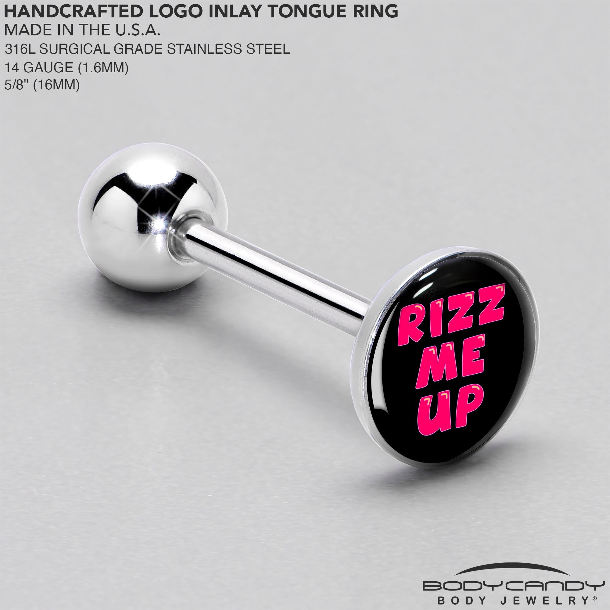 RIZZ ME UP Barbell Tongue Ring