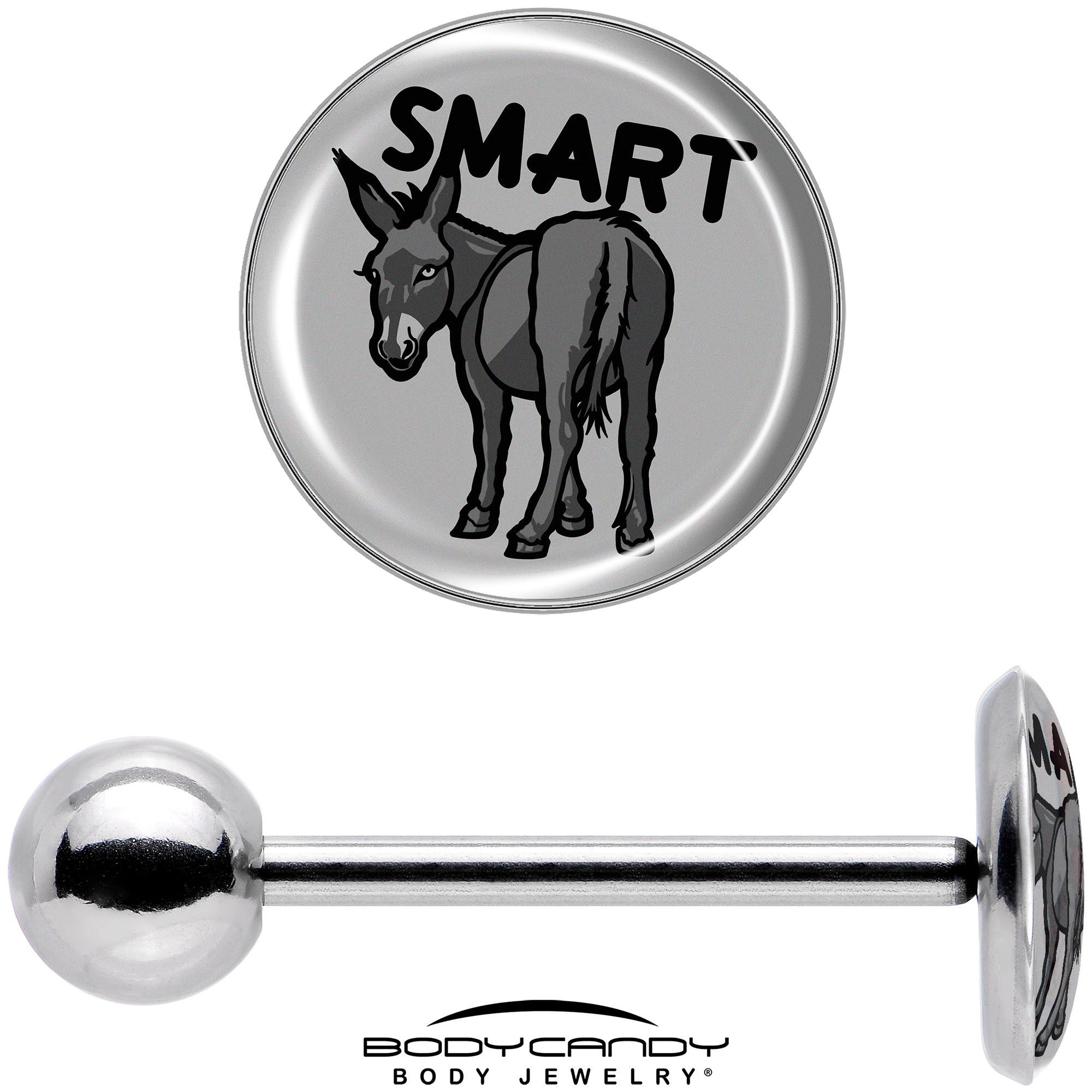 Donkey Smart Ass Barbell Tongue Ring