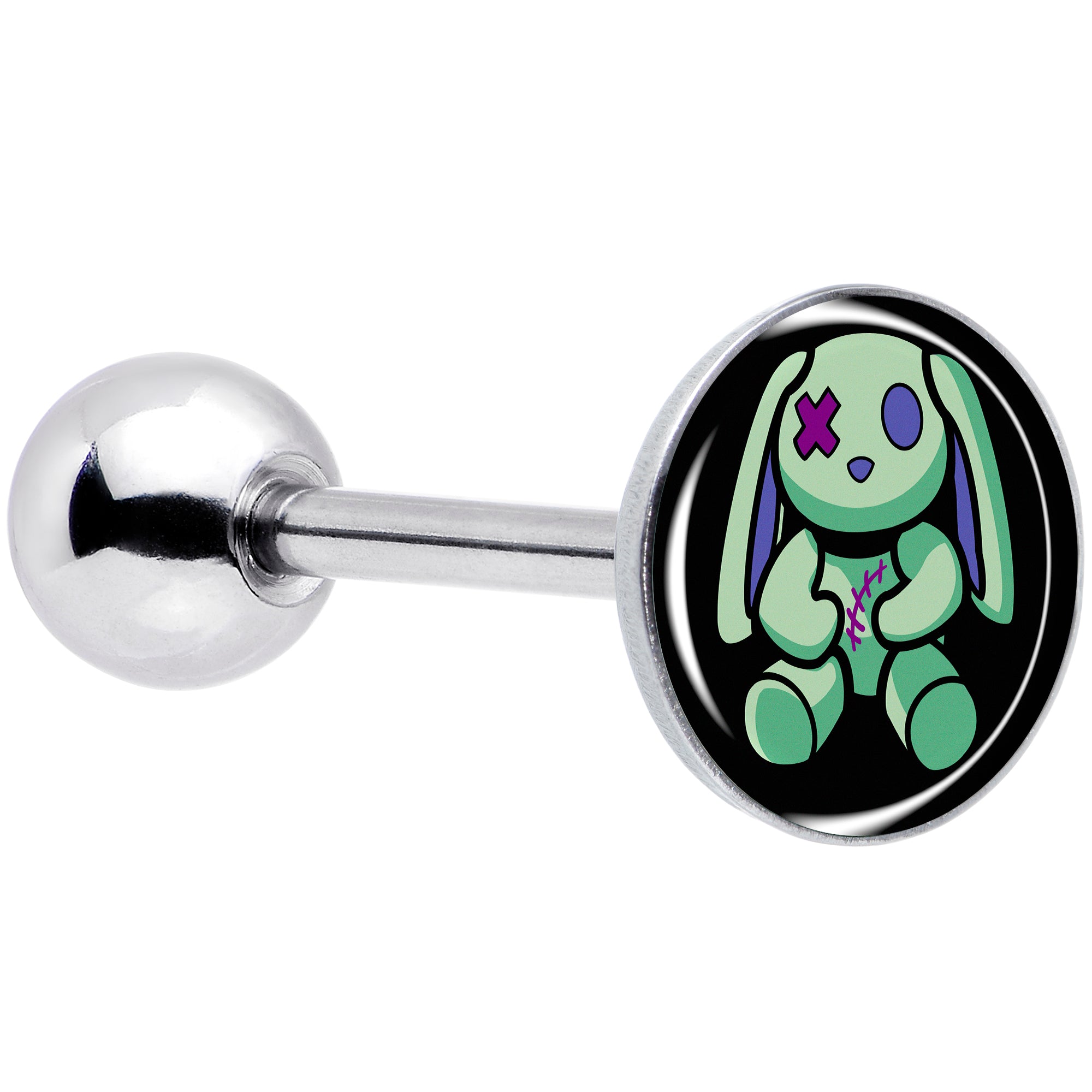 Zombie Bunny Barbell Tongue Ring